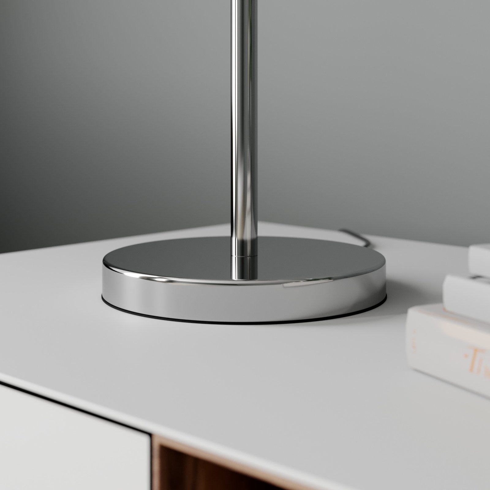 Benjiro Tischleuchte White/Chrome - Lindby