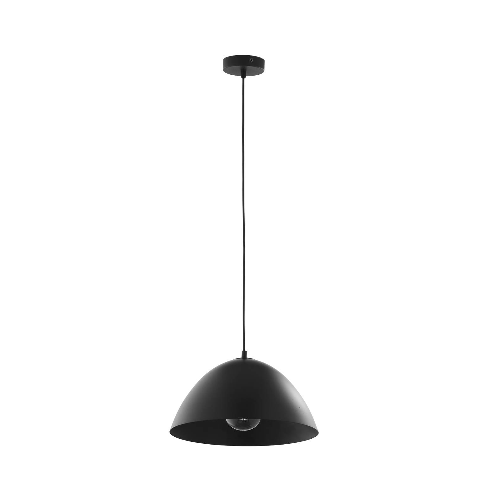 Image of Hängeleuchte Faro mit Metallschirm Ø 33 cm schwarz