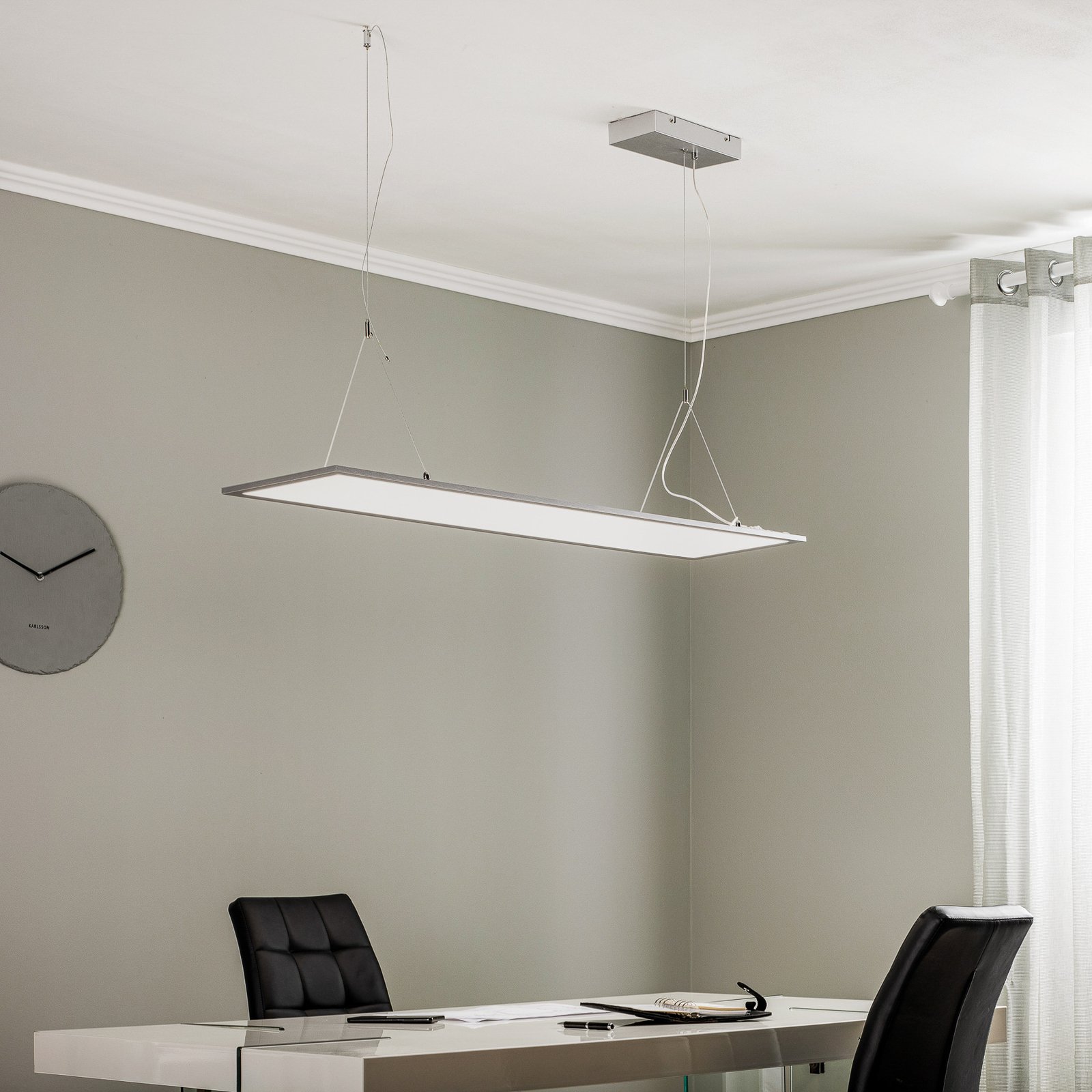 Lindby Luram LED hanglamp, rechthoekig