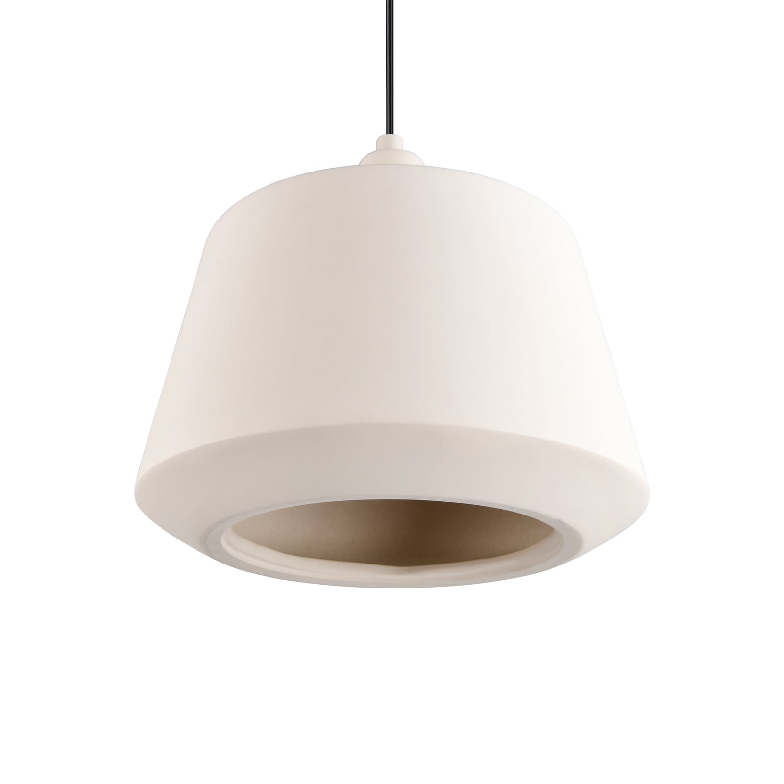 Hængelampe Mirea, sandbeige, keramik, E27 Hængelampe Mirea, sandbeige, keramik, E27