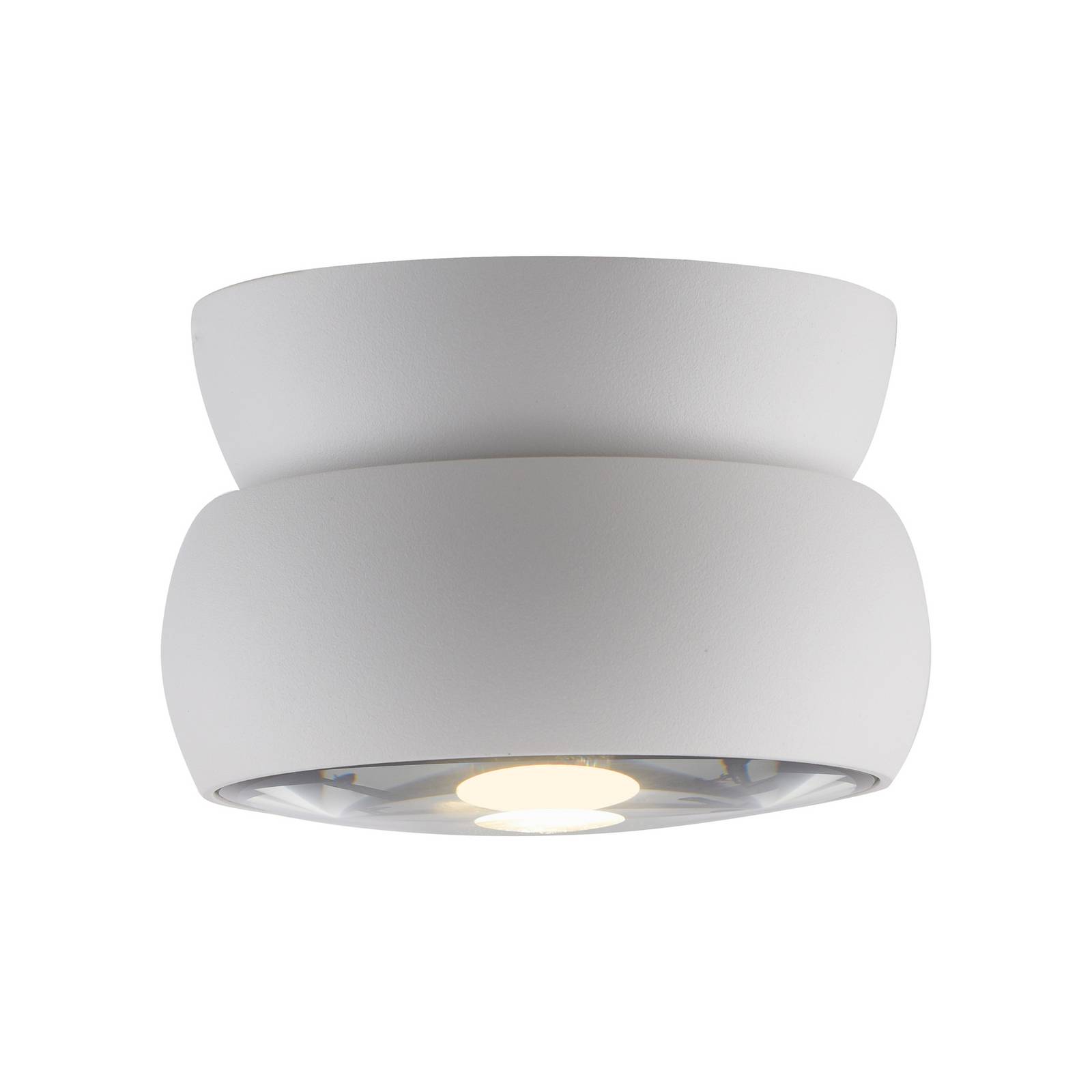 LED-Deckenspot PURE Move, weiß, Ø 12 cm, Metall/Glas