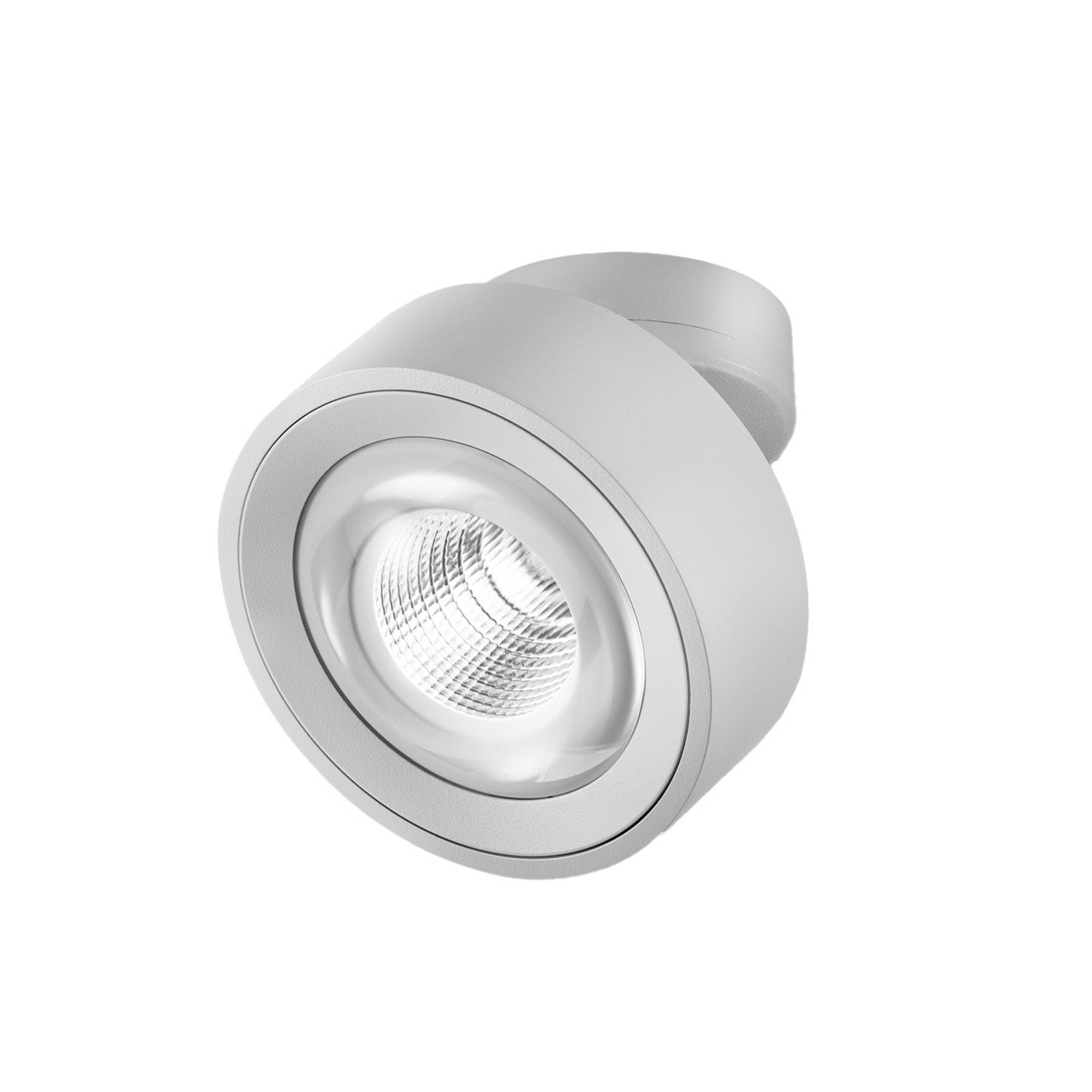 EGG DLS LED-spot Clippo Optic, vit/vit, Ø 12 cm, DTW