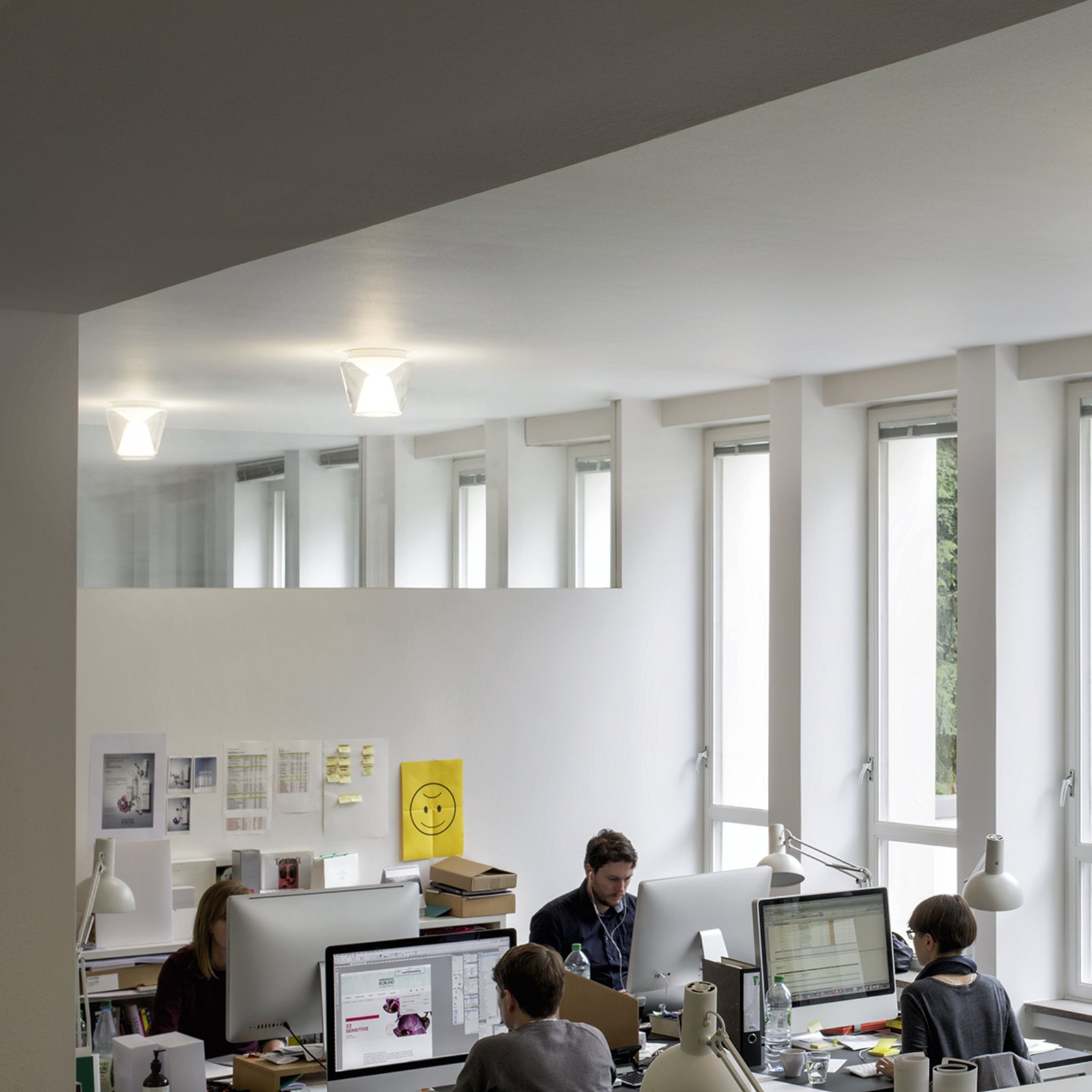 Annex LED Candeeiro de Tecto L Clear/Opal - Serien Lighting