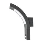 Juvia LED OutdoorWall Lamp w/Sensor Graphite - Lucande