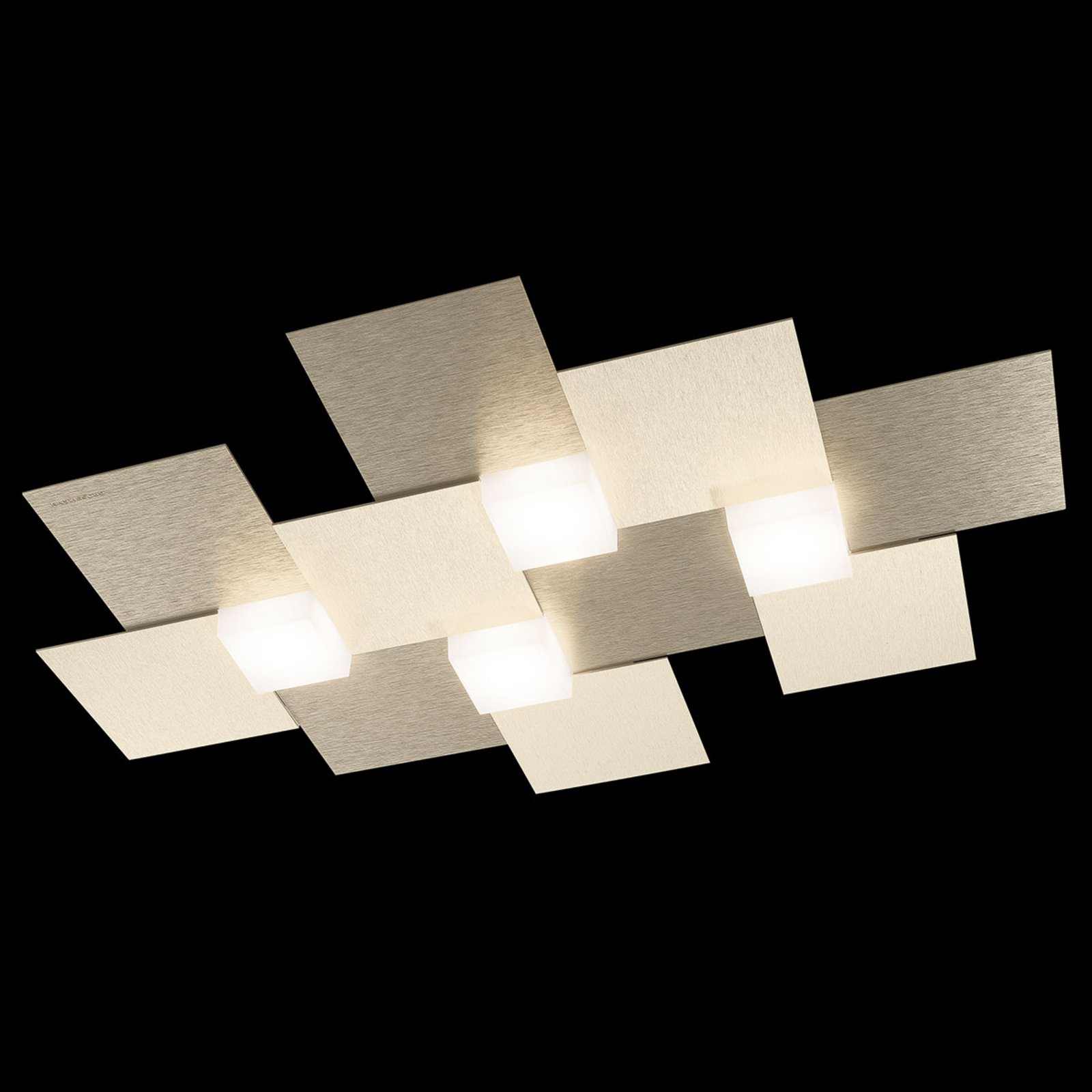 GROSSMANN Creo LED ceiling light 4-bulb 55 x 38.5 cm