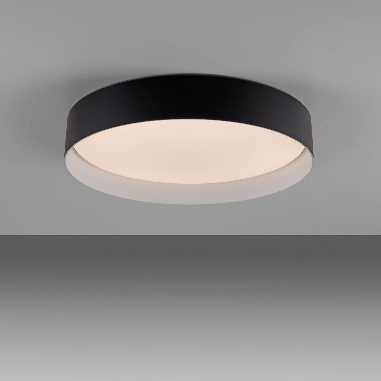  Schöner Wohnen Schöner Wohnen Tavoli Led Ceiling Light, Black, ø 39 Cm, Metal, Cct, Dimmable 