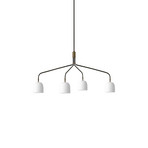 GUBI Candelabru Howard cu 4 lumini 134x103 cm alb/gunmetal