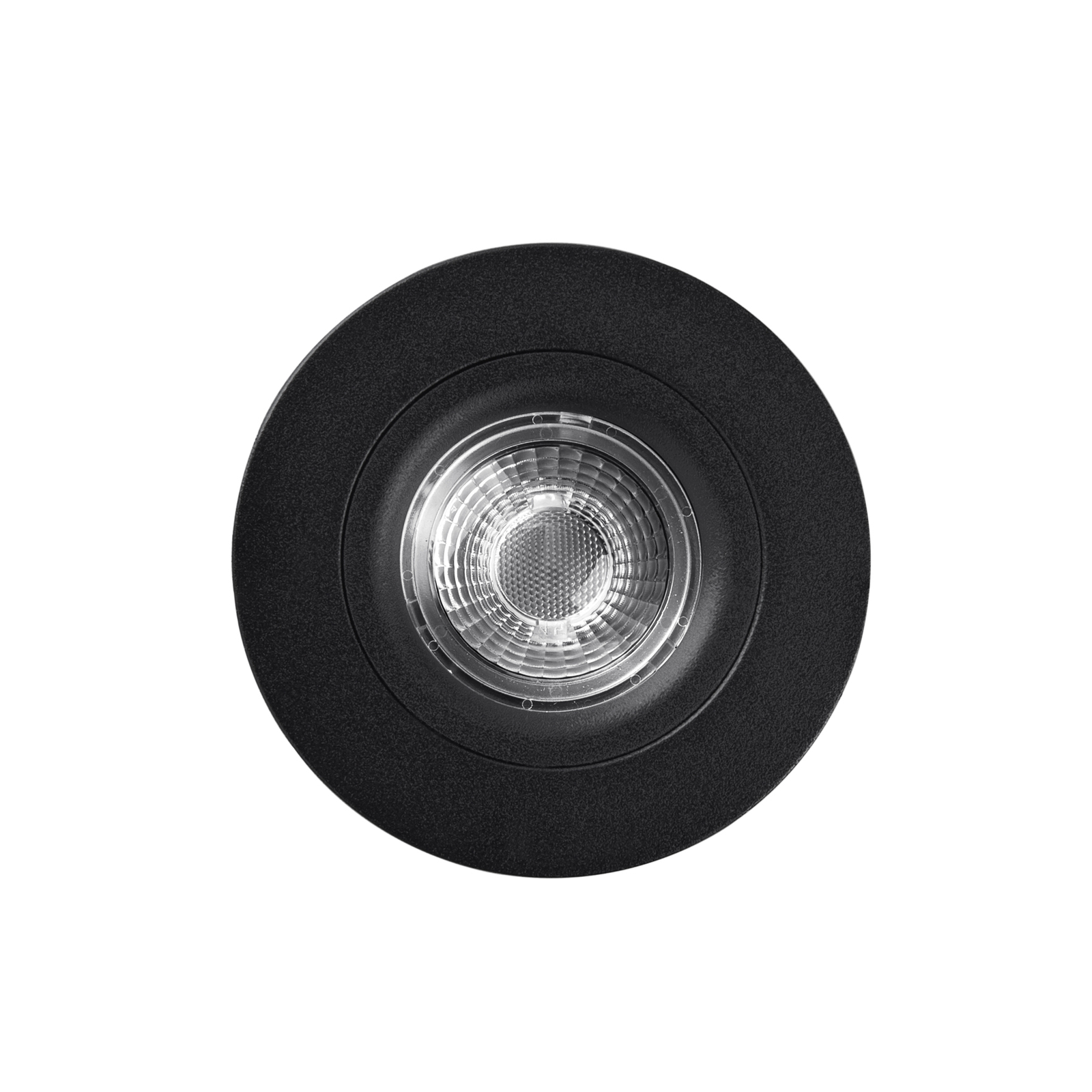 LED plafond inbouwspot DL6809, rond, zwart