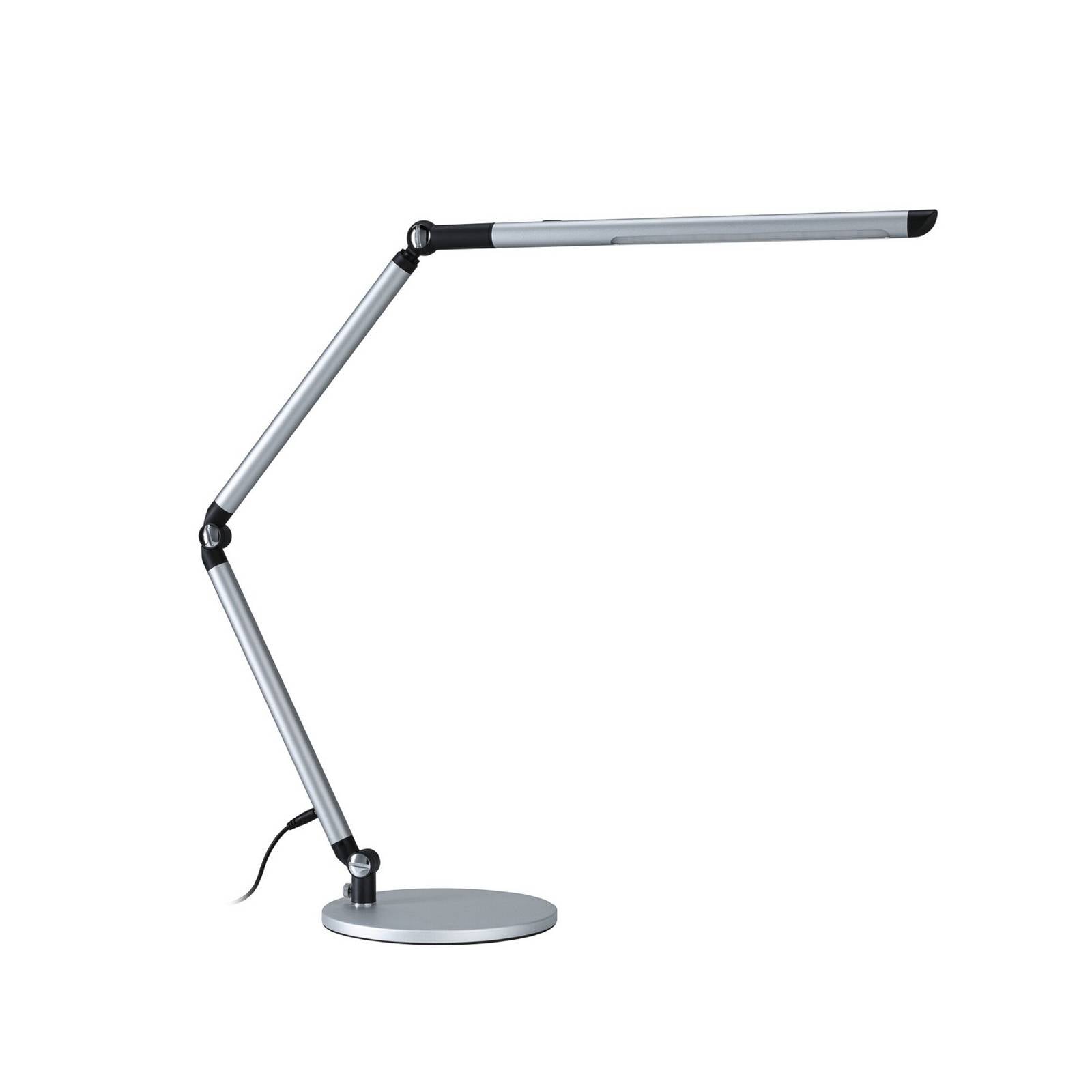 Paulmann LED-Schreibtischlampe FlexBar, silber, 36 cm, CCT
