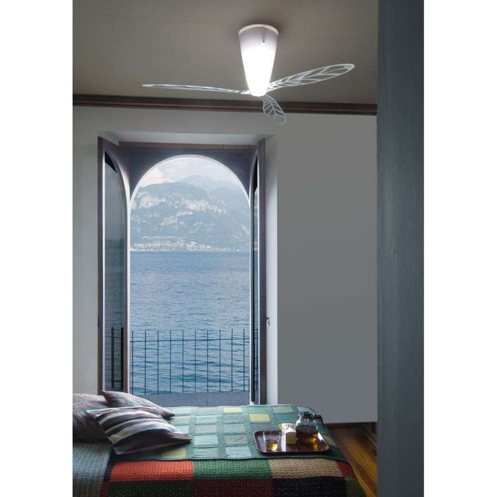 Blow Stropné Lampa Transparent Print E27 - Luceplan