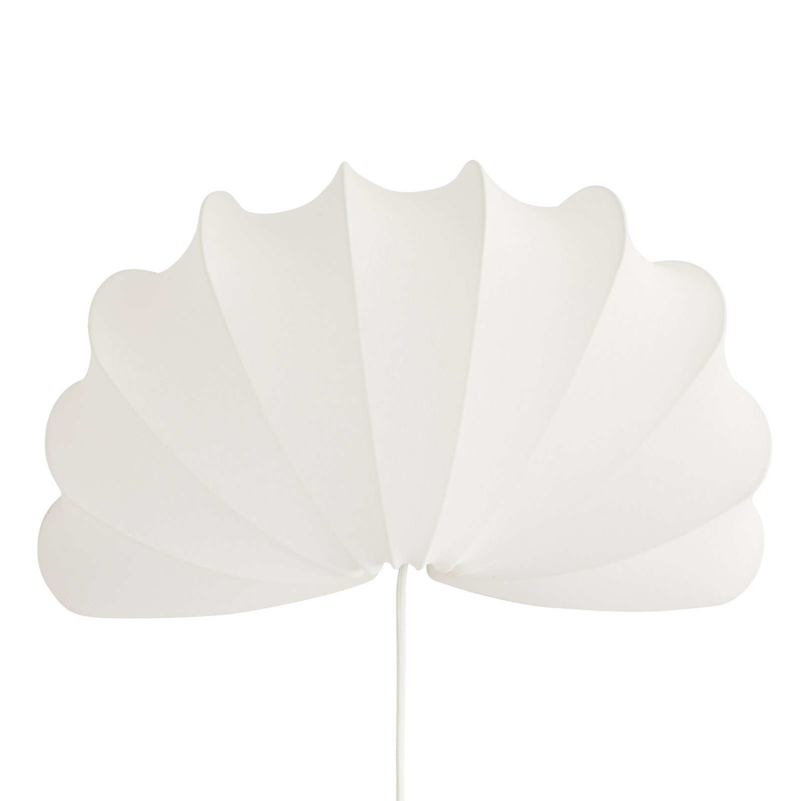 Anna wandlamp, katoen, wit, Ø 53,5 cm - Watt & Veke