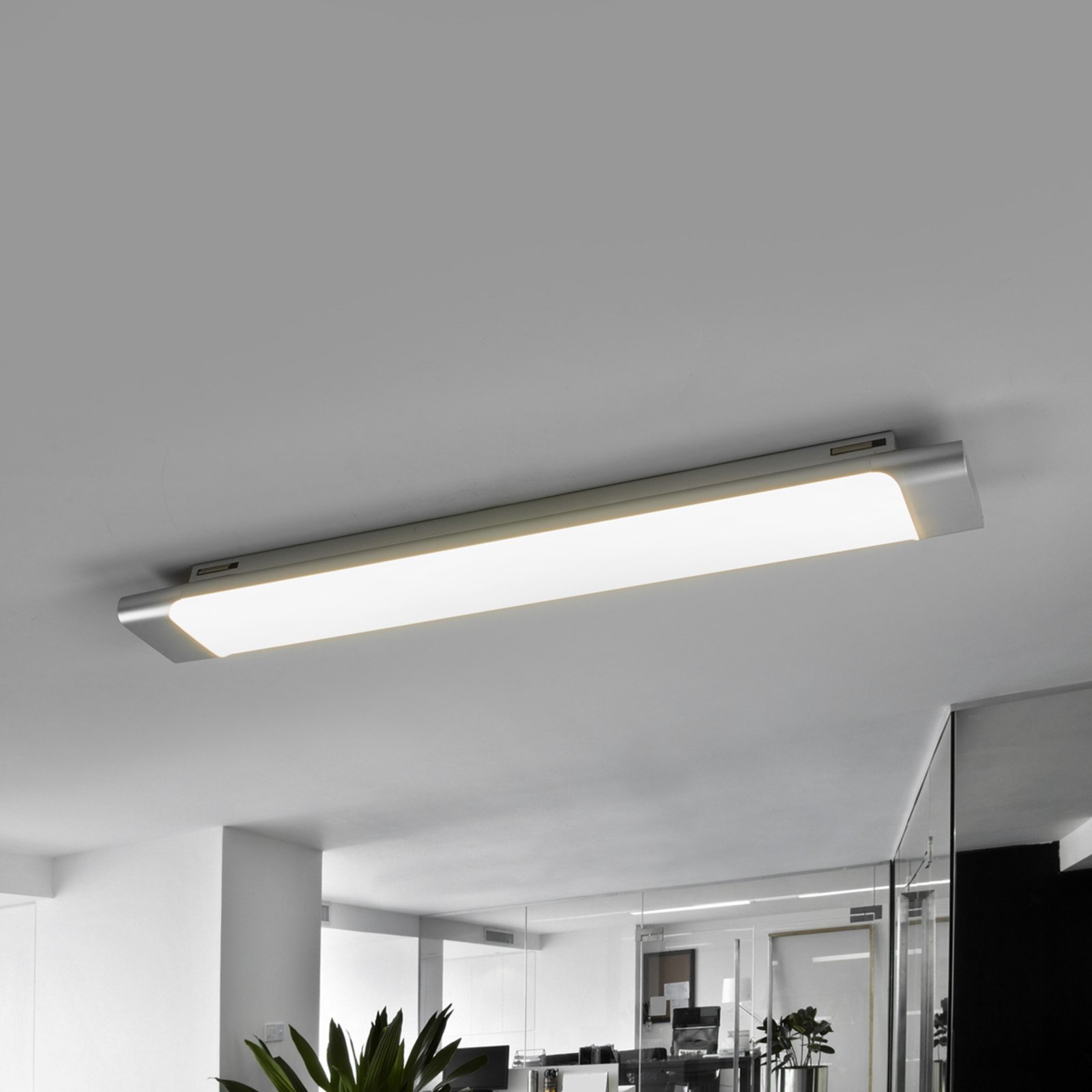 Vinca LED ceiling light, length 60 cm