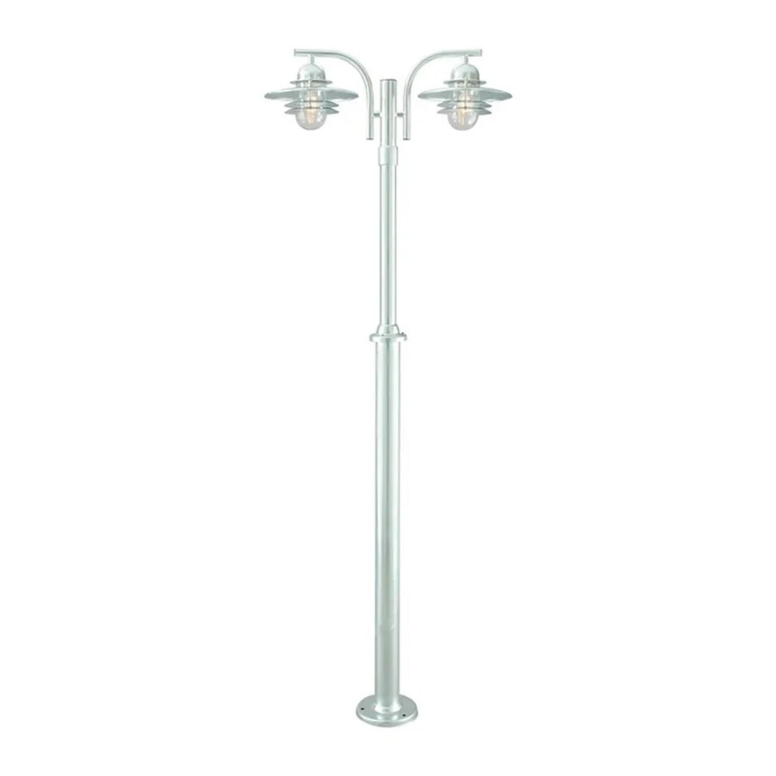 Oslo 2 Udendørs Parklampe Galvaniseret Norlys - Terrasse - Aluminium