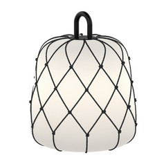 WEVER &amp; DUCRÉ paralume Costa 2.0, nero, corda, Ø 28 cm