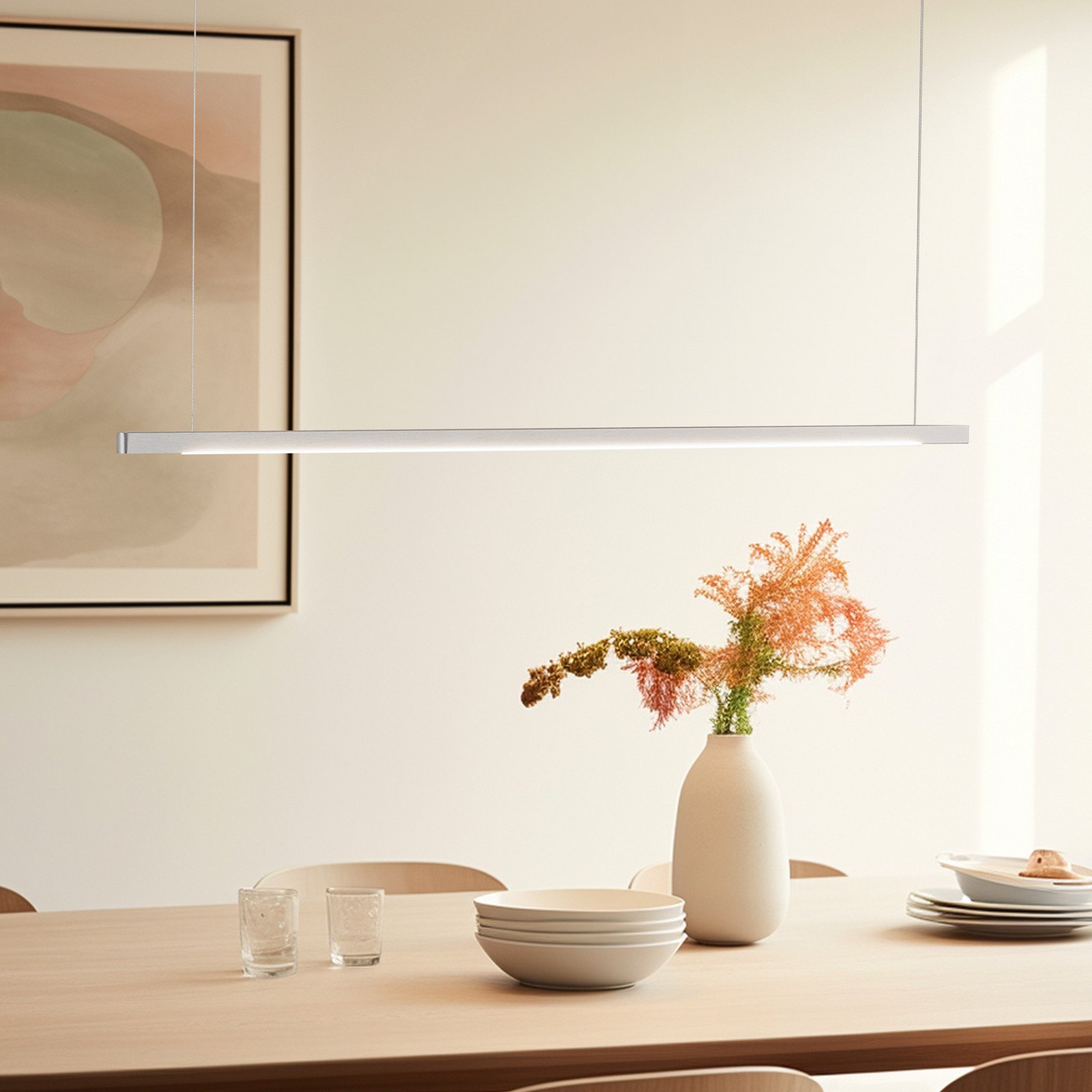 Quitani Talon lampă suspendată LED aluminiu/anodizat natural 24W - Bucătărie - modern - aluminiu anodizat natural