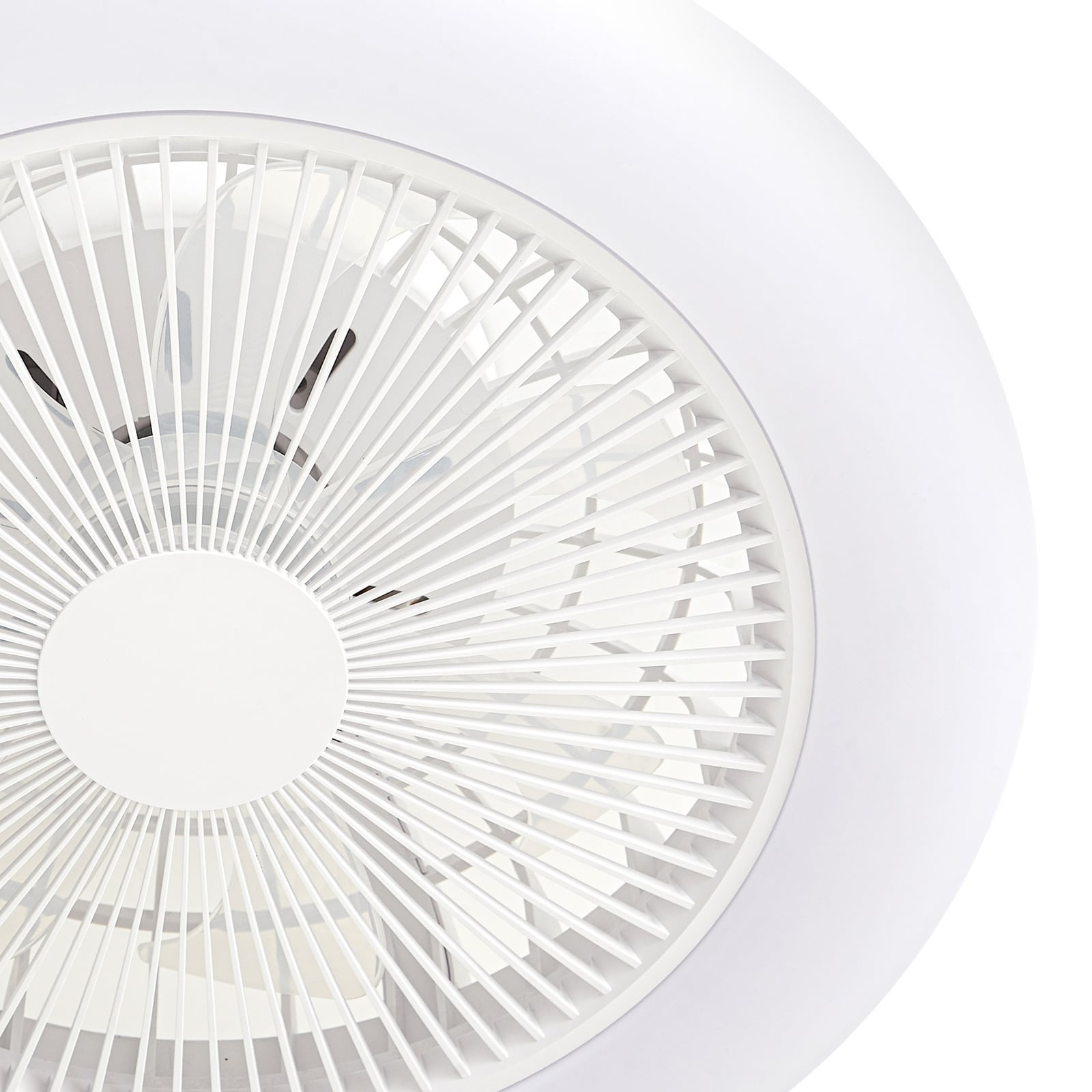 Vedin LED-kattotuuletin, halkaisija 45 cm, RGBW, himmennettävä, valkoinen, DC - Vedin LED-kattotuuletin, halkaisija 45 cm, RGBW, himmennettävä, valkoinen, DC -