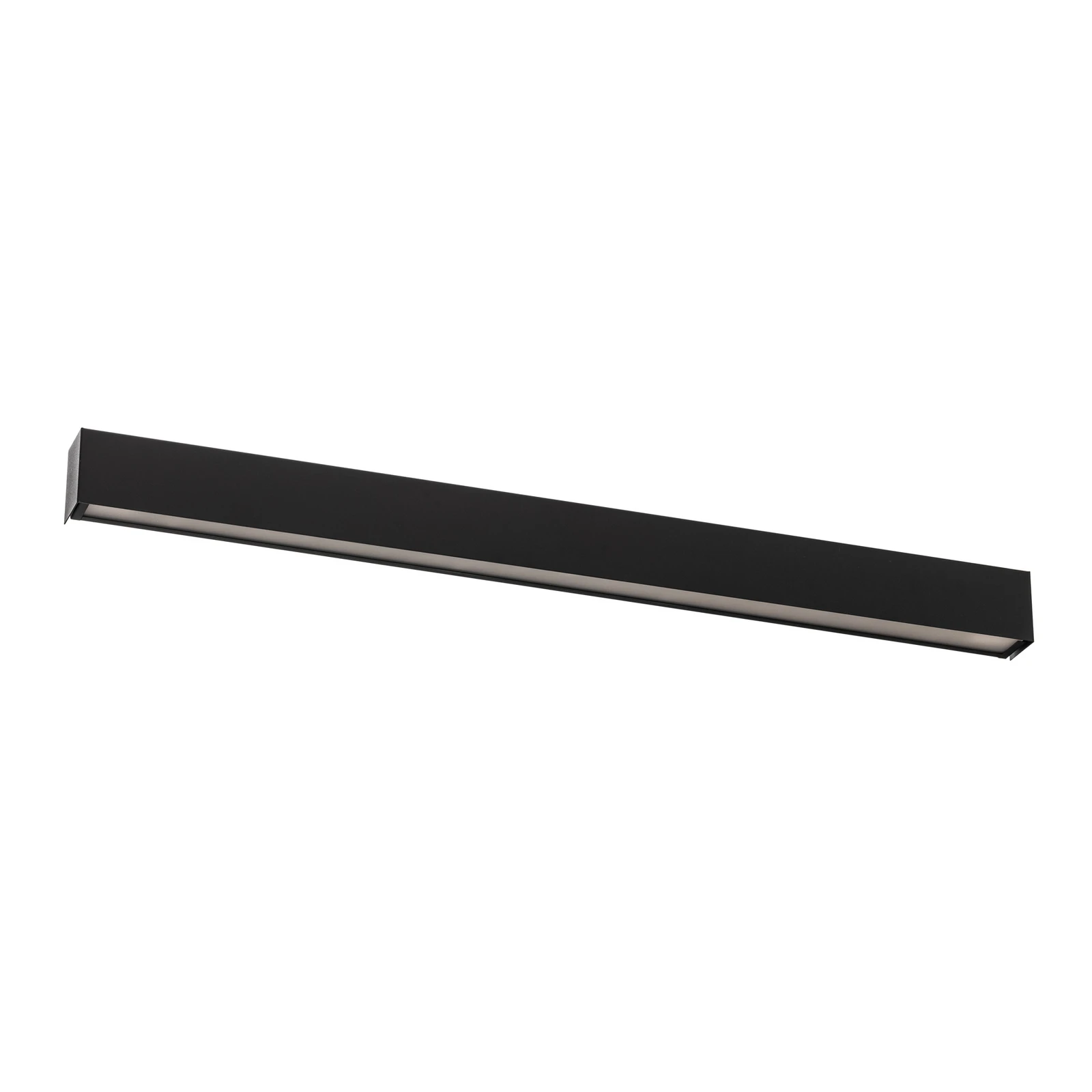 Sienas lampa Straight M, 92 cm, melna