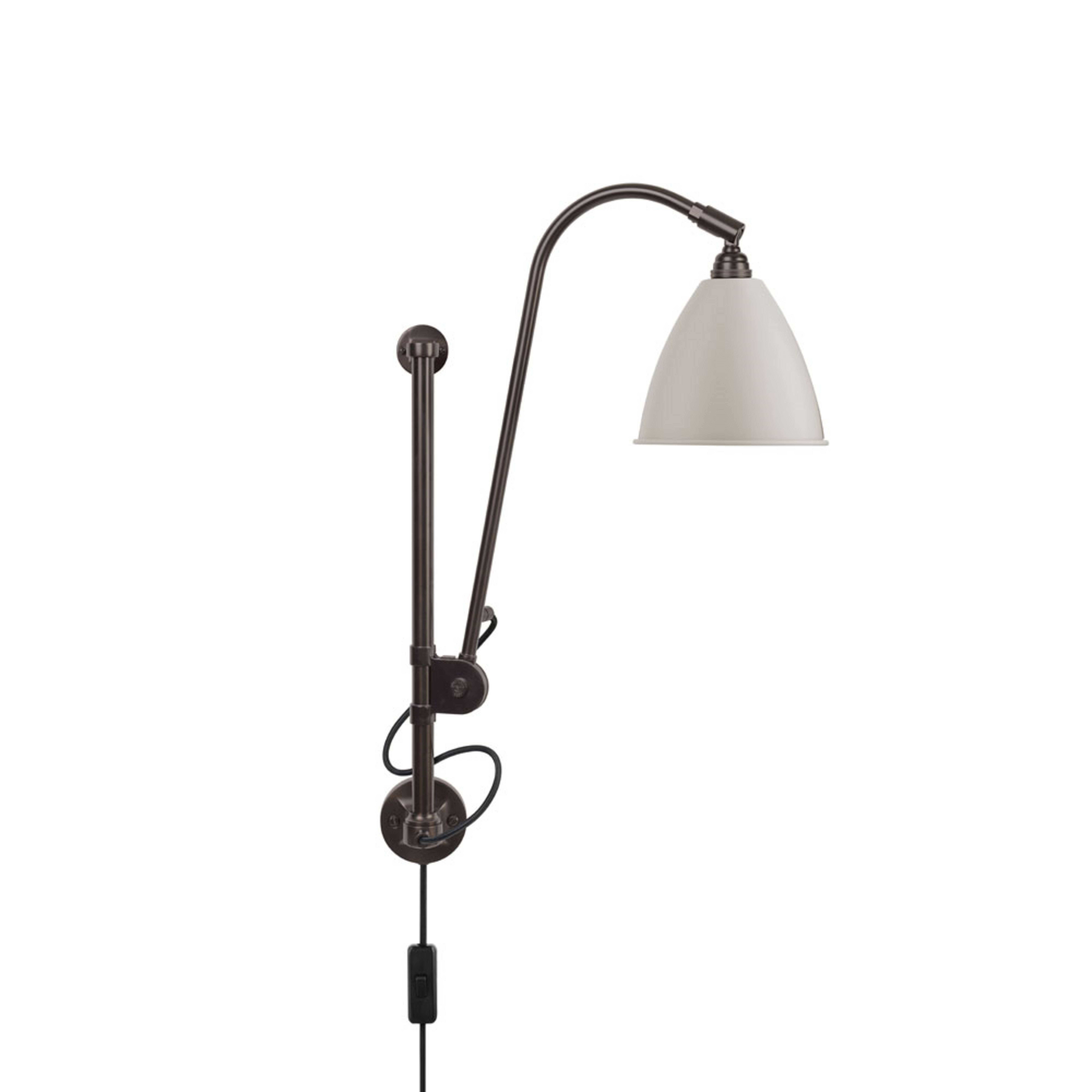 Bestlite BL5 Wandlampe, Ø 16 cm, schwarz/messing/weiß - GUBI