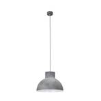 Works hængelampe med metalskærm, betongrå