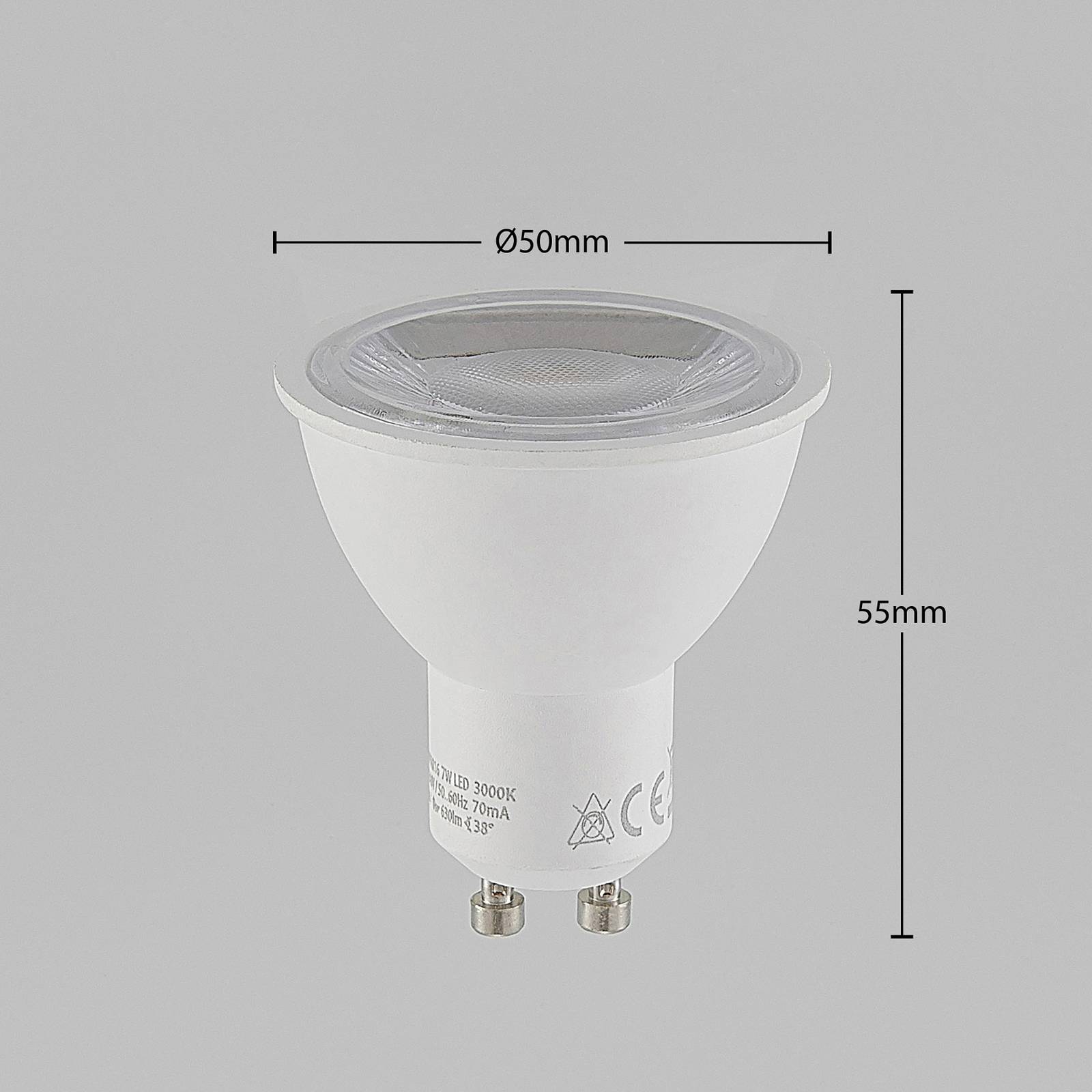 Arcchio Réflecteur LED GU10 7 W 3 000 K 120° x5