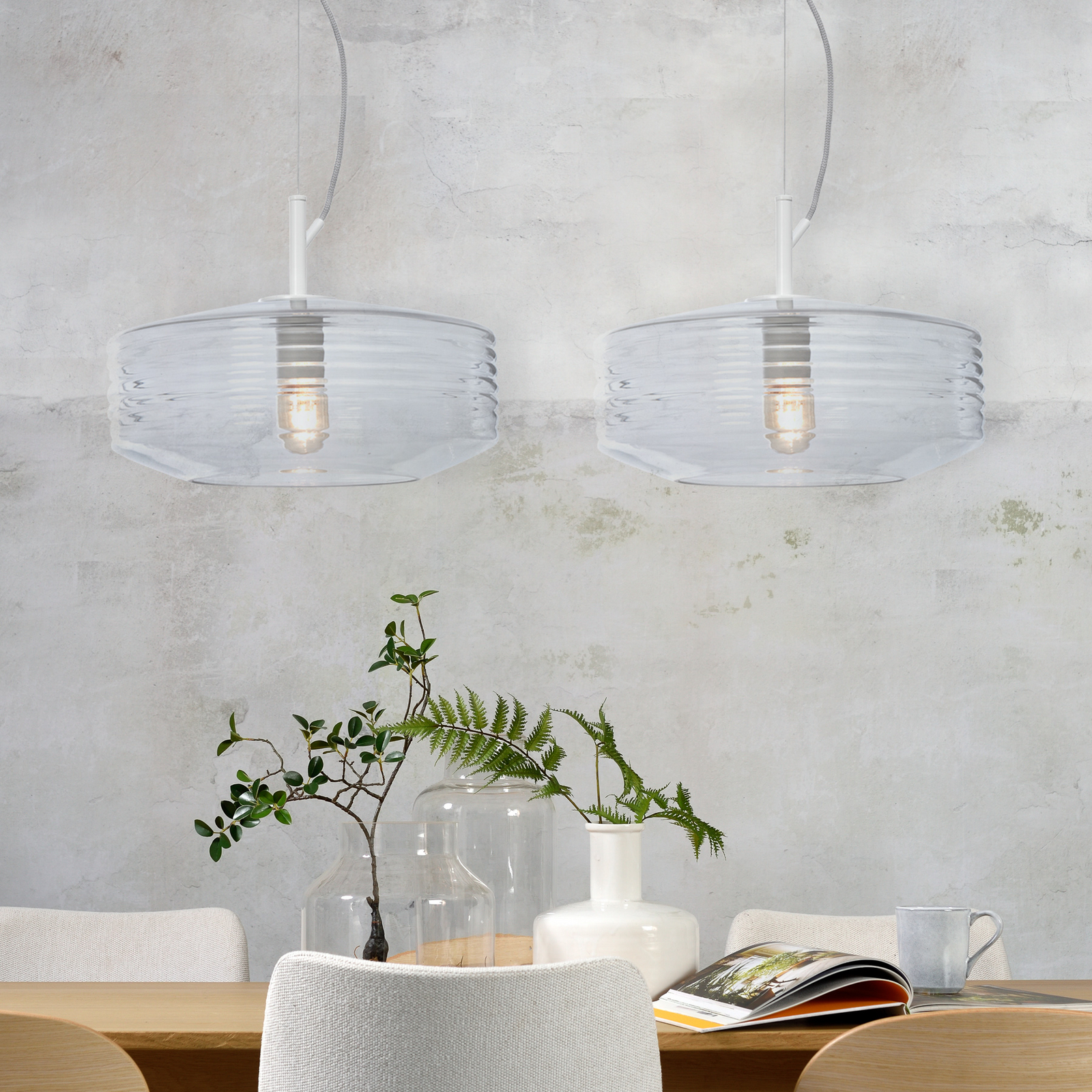 It's about RoMi Piekaramā lampa Verona, caurspīdīga, stikls, E27 It's about RoMi Piekaramā lampa Verona, caurspīdīga, stikls, E27