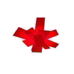 Foscarini Big Bang plafoniera, rosso