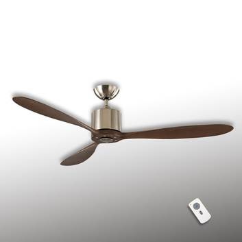 Aeroplan Eco stropní ventilátor, chrom, ořech