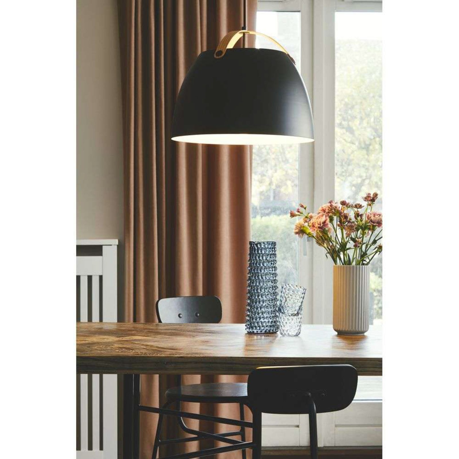 Oslo Lustră Pendul Ø40 Black/Oak - Halo Design