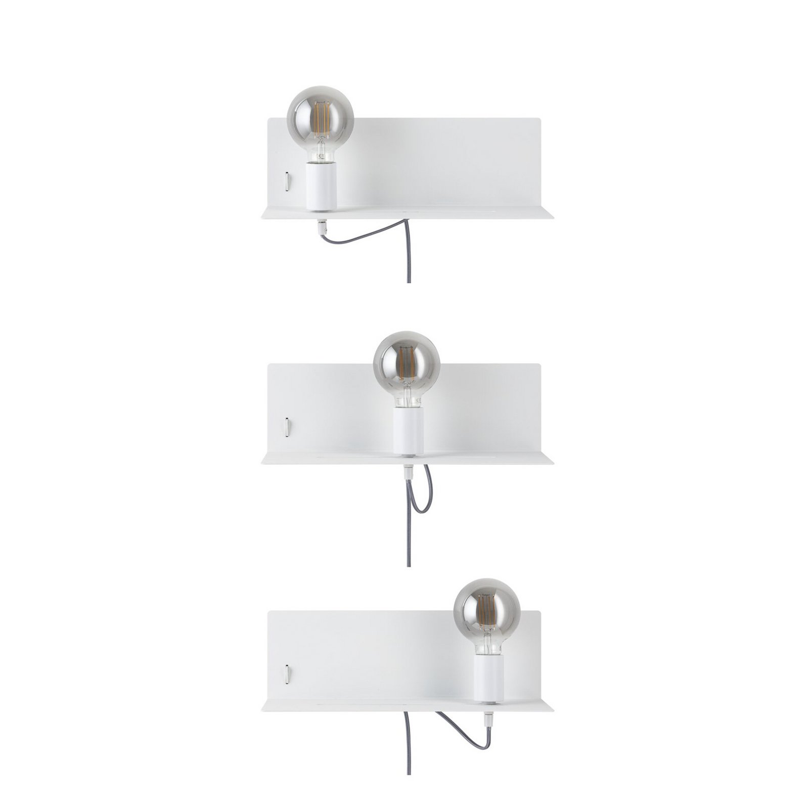 lampa ścienna Paulmann Devara, biała, 40 cm E27 Port USB