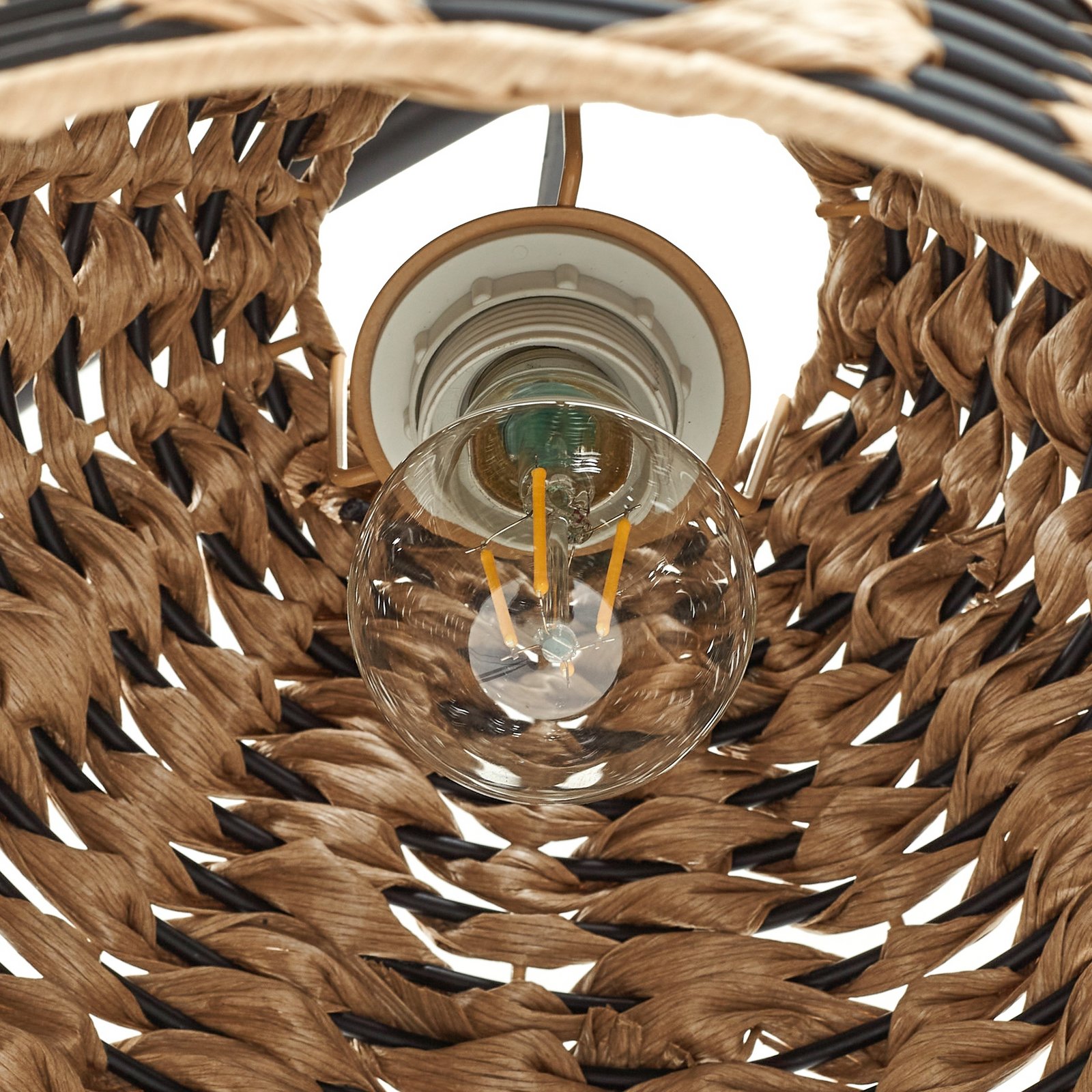 Taryn udendørs gulvlampe, 172 cm, brun, IP44, plast - Lindby