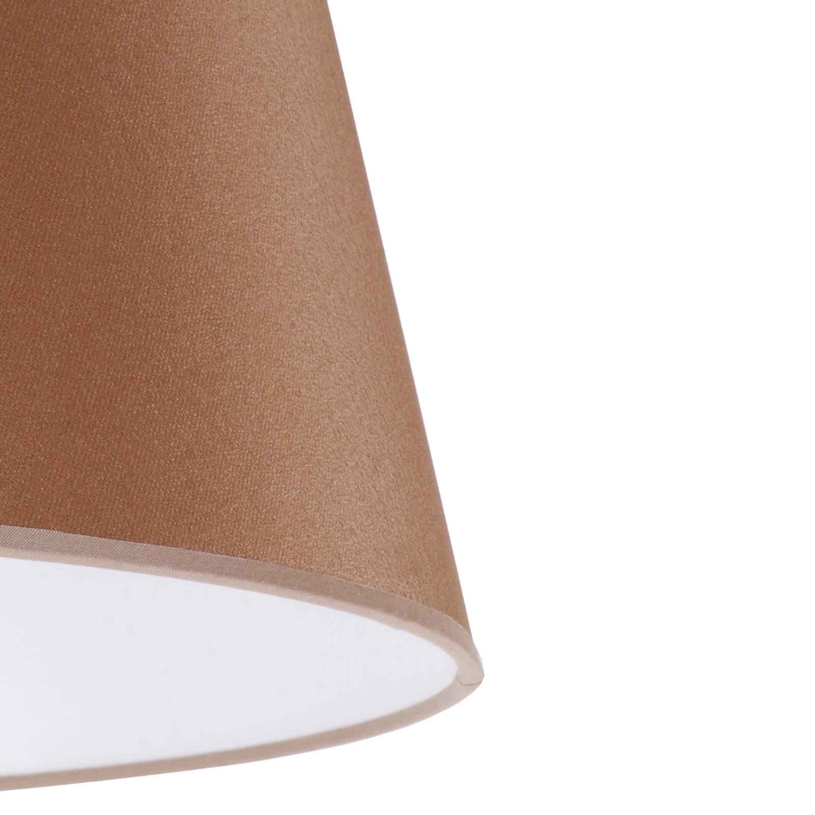 Euluna kap Cone hoogte 18 cm, sits cappuccino, chintz, E27, H: cm