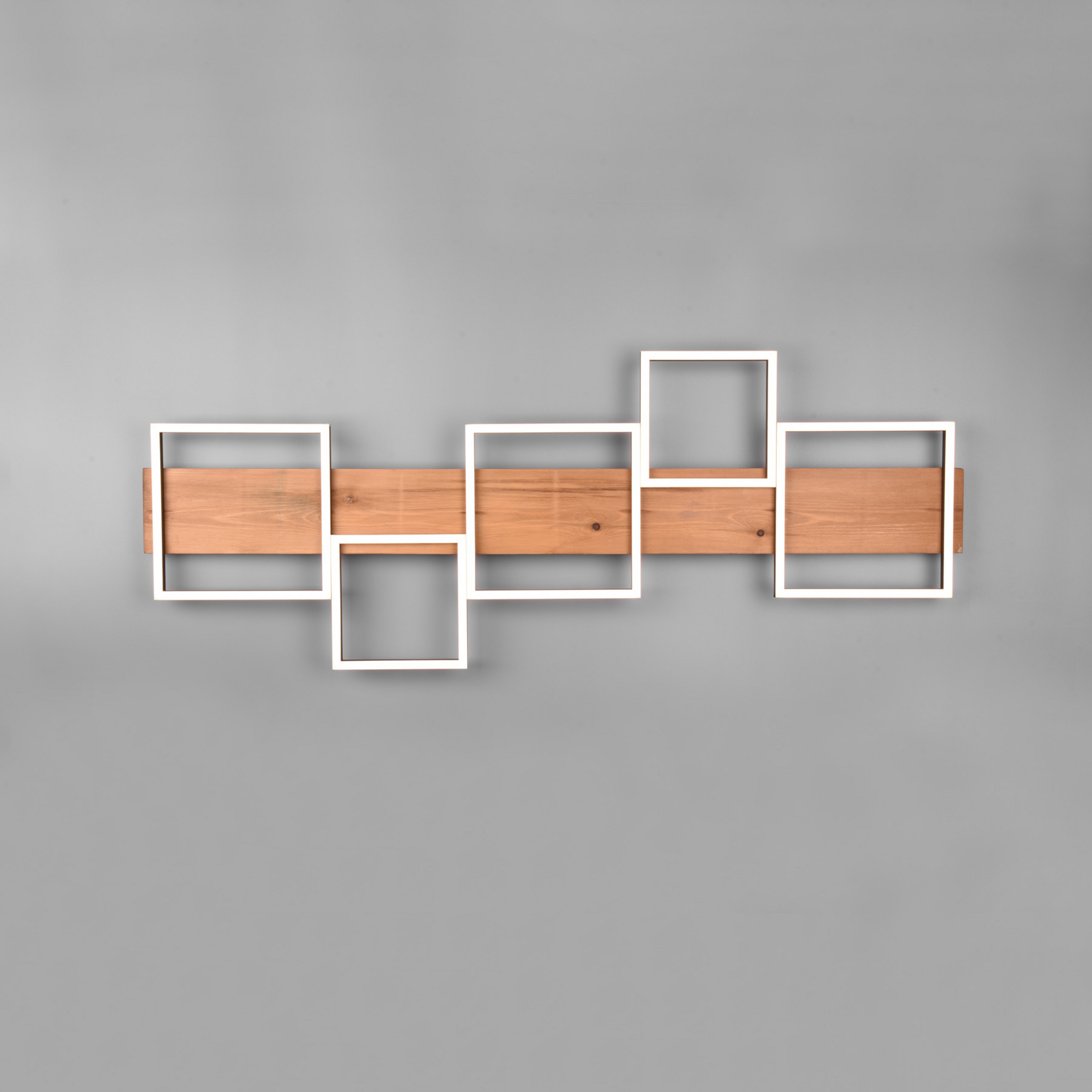 Candeeiro de teto LED Harper com cinco quadrados