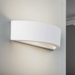 Lindby Konstantin fali lámpa, szélesség 30 cm, fehér, vakolat, E14