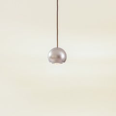 Závěsná lampa Lucande LED Varineth, barva niklu, hliník, Ø 11 cm