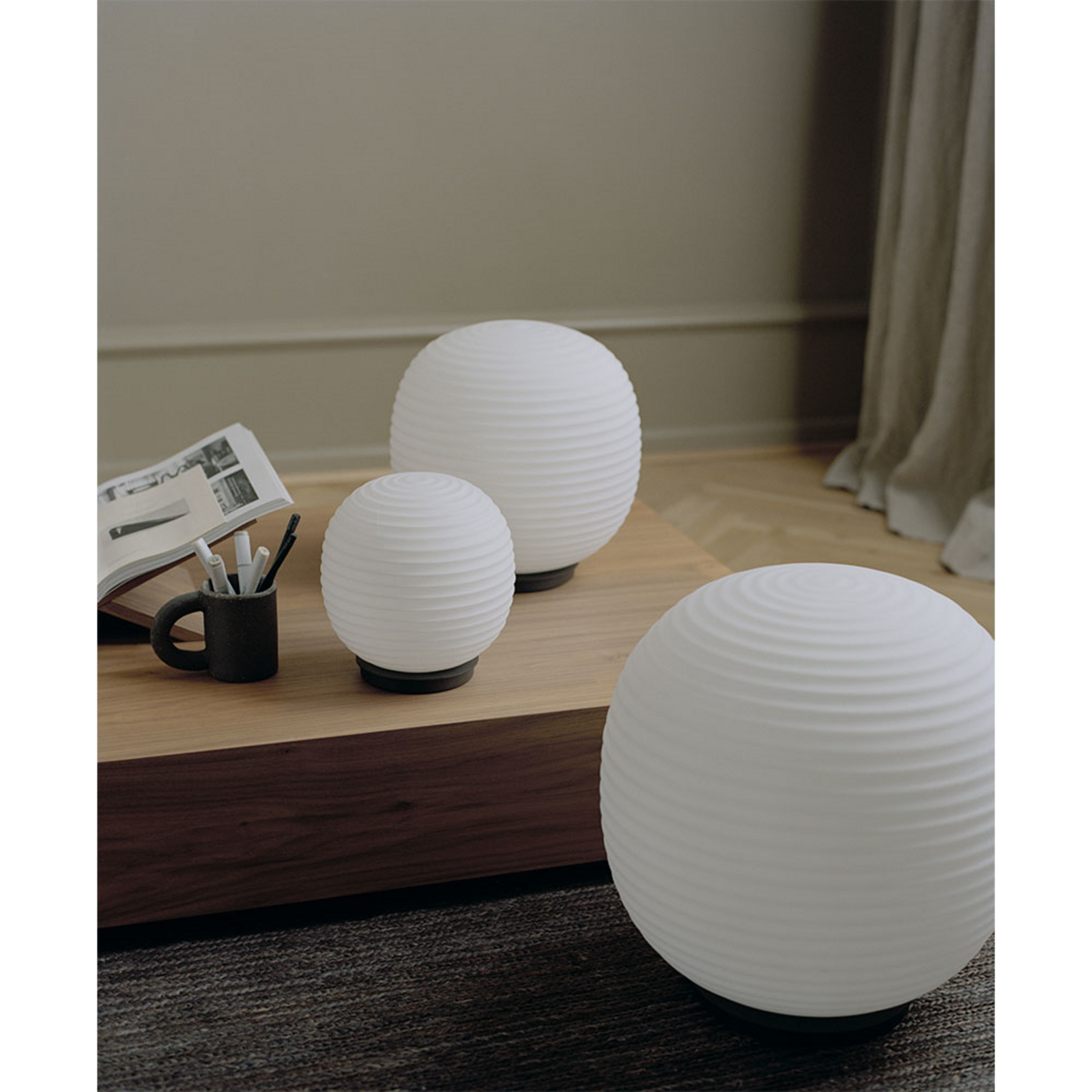 Lantern Globe Table Lamp Medium - New Works