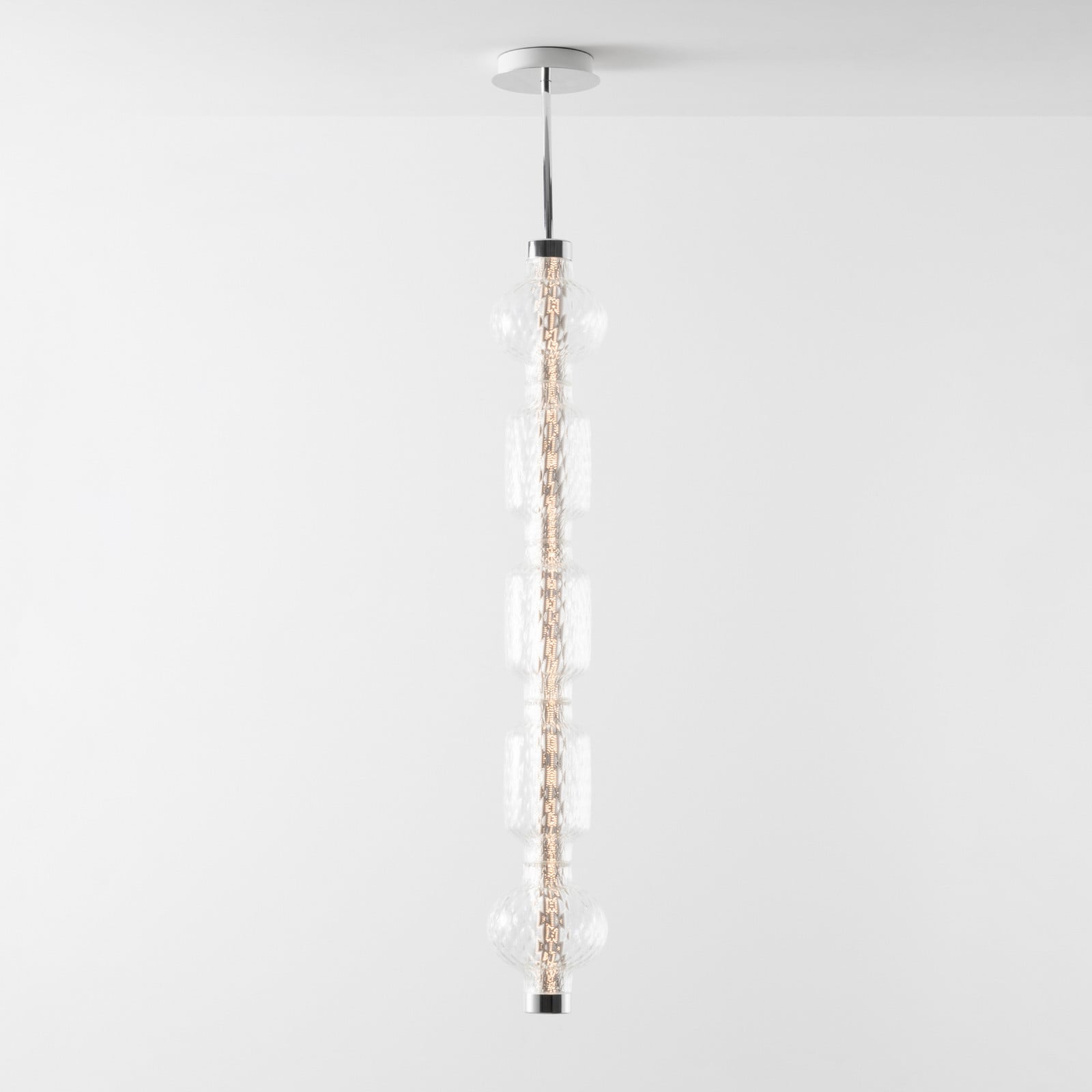 Alambicco Vertical App LED-hengelampe 123 cm 2700 K – Artemide - Stue - Design - Glass - Med en lyskilde