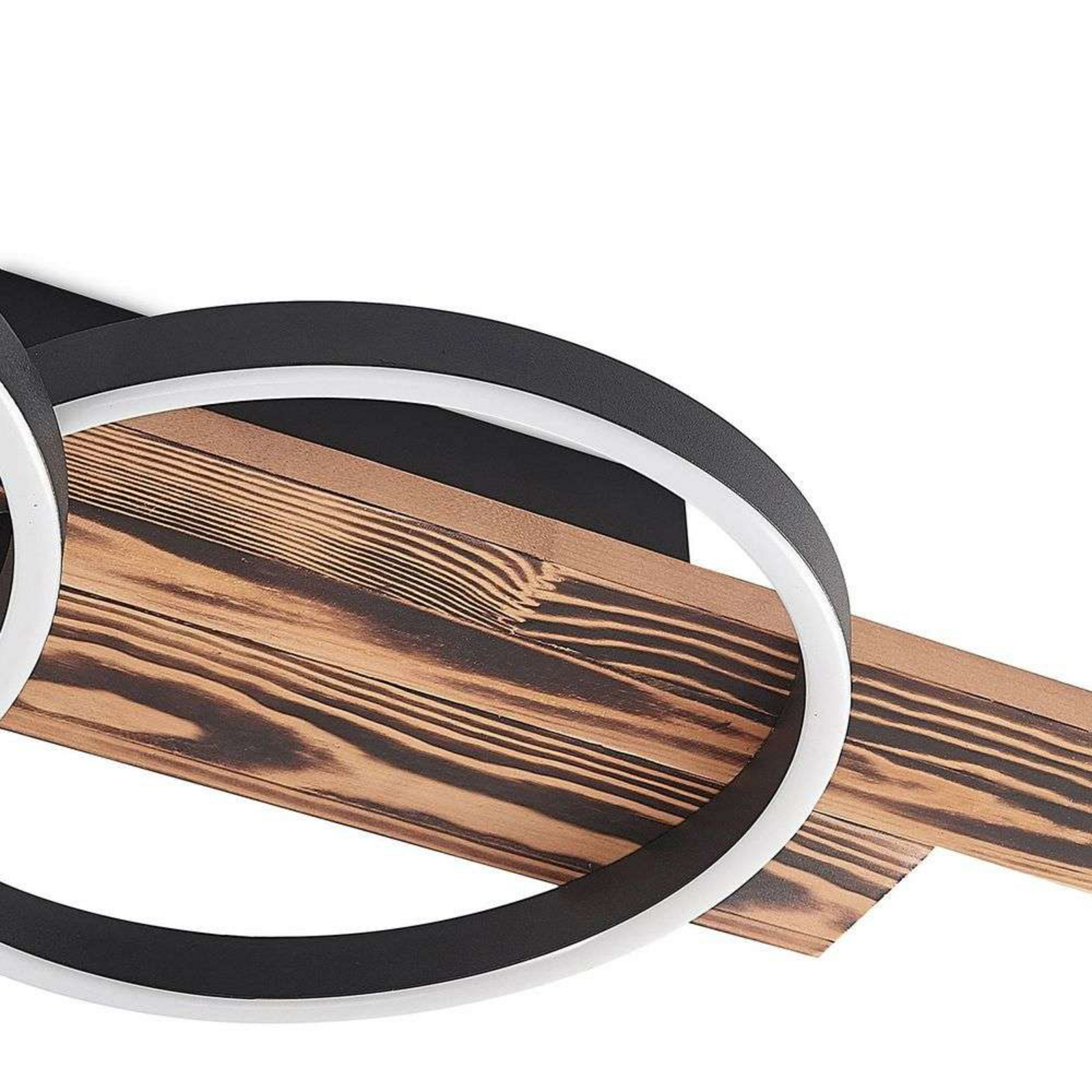 Sentoa LED Plafonieră L100 Light Wood/Black - Lindby