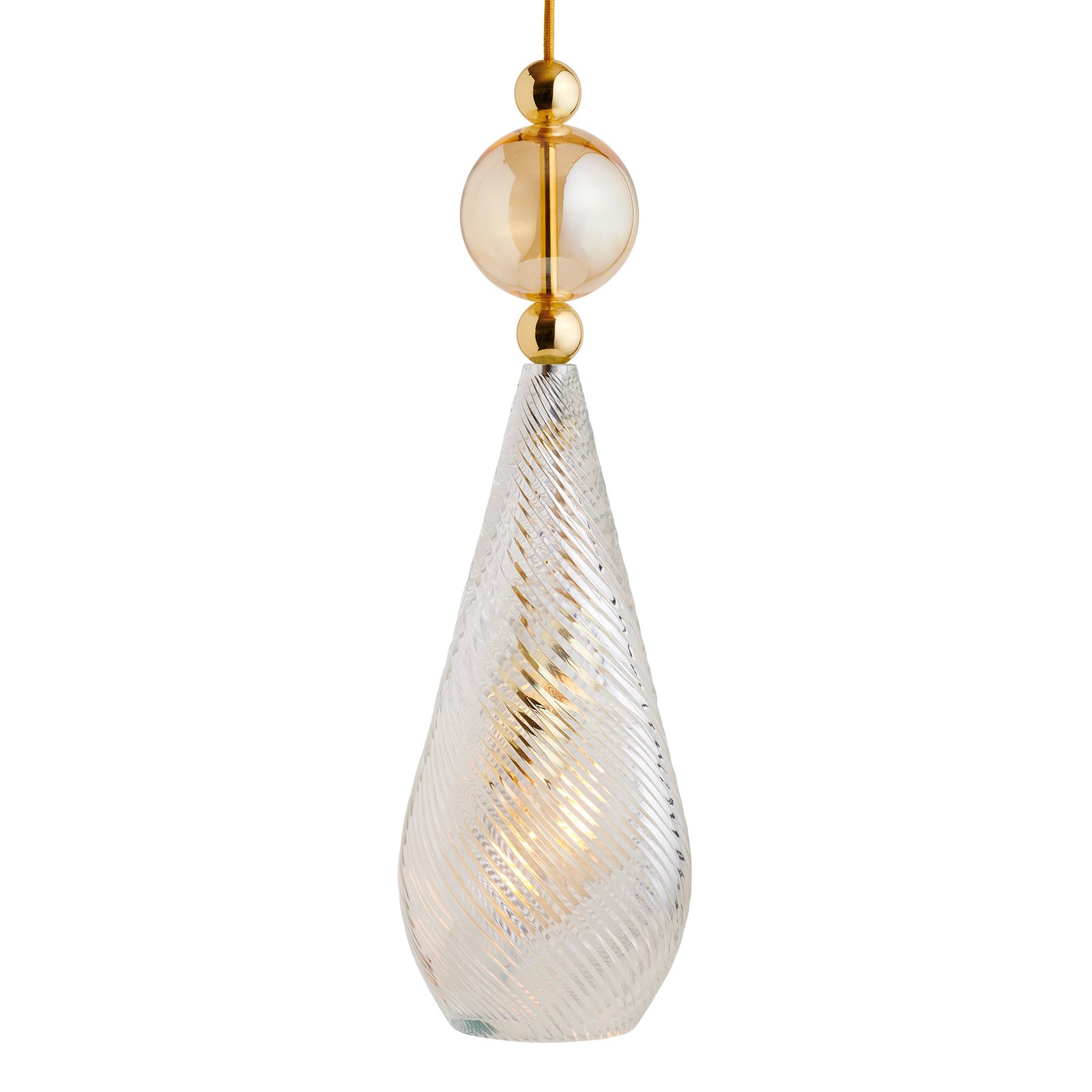 EBB & FLOW Smykke M/L gold crystal swirl