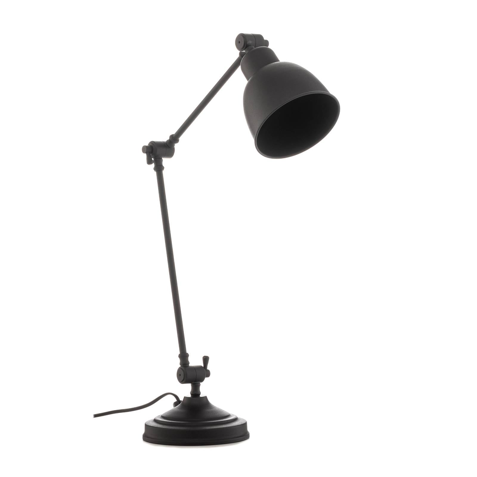 Tischleuchte Emoti, schwarz, 45 cm hoch, verstellbar