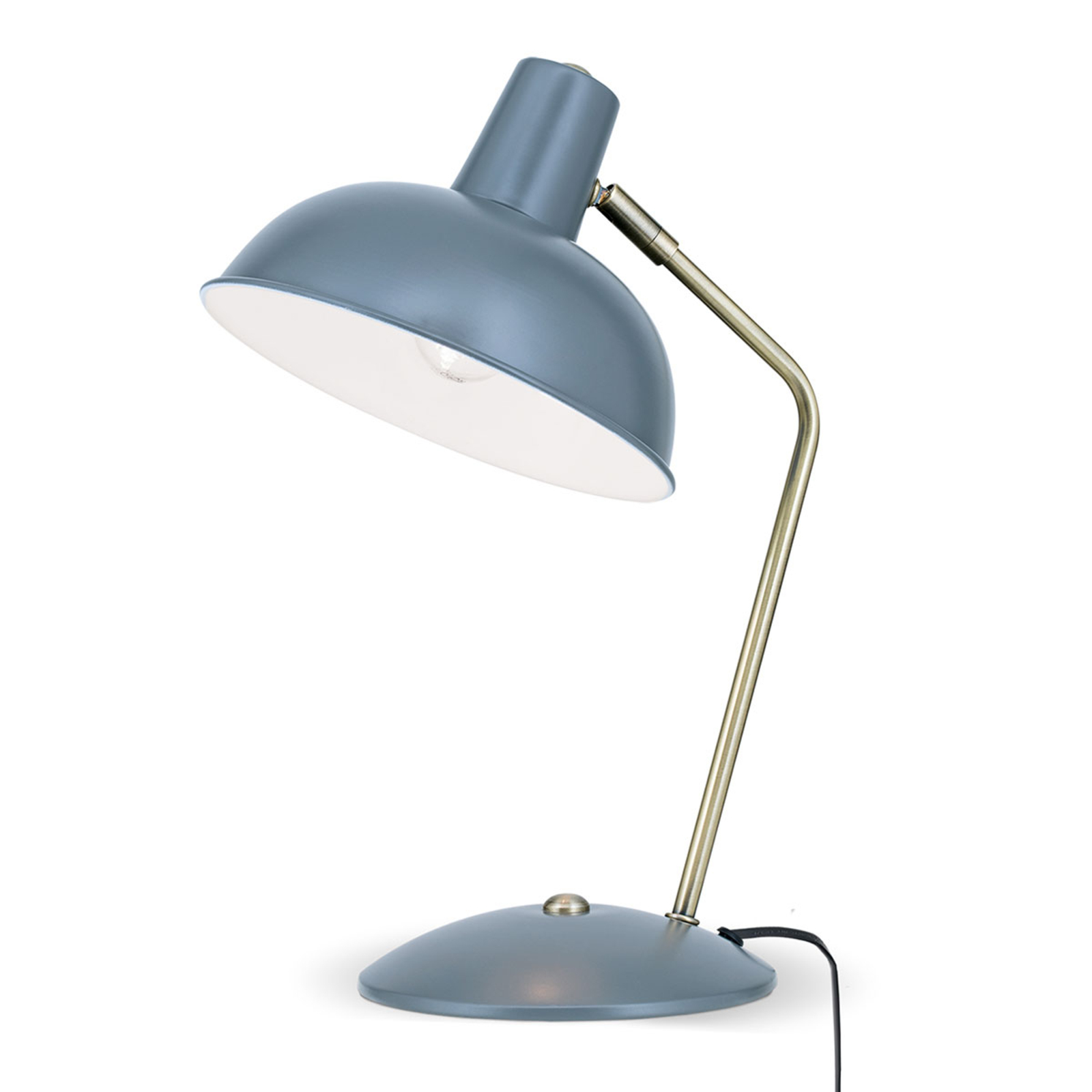 Klasyczny wygląd – lampa stołowa Fedra szara