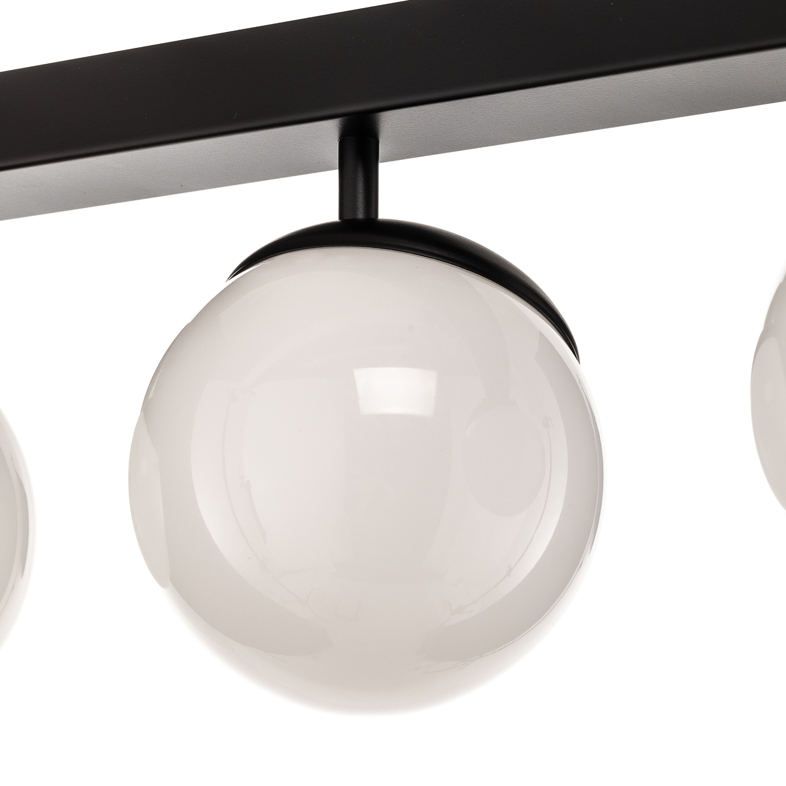 Sfera ceiling light 5-bulb direct glass/black