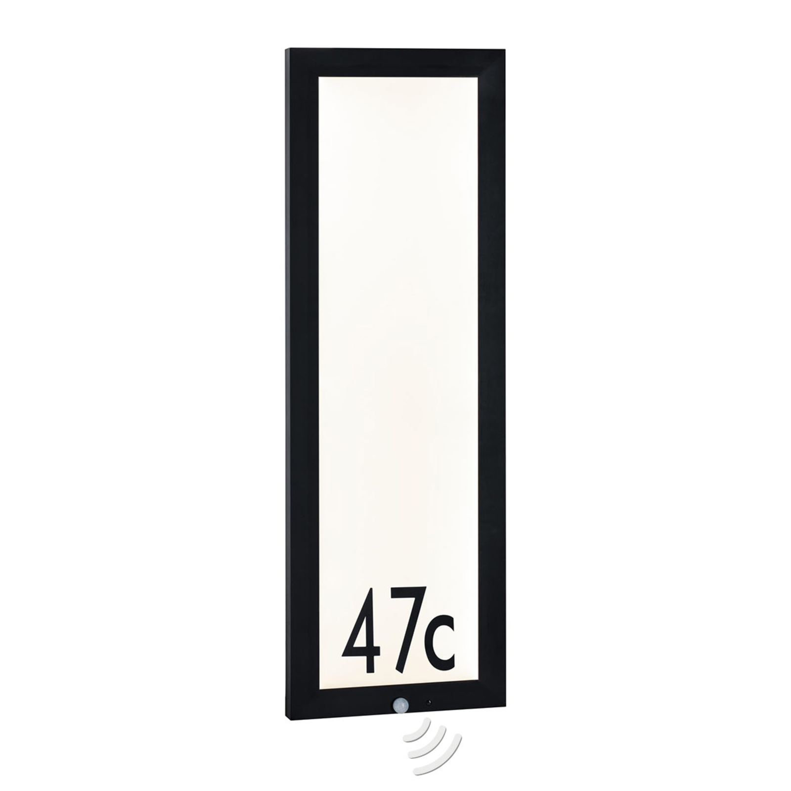 Paulmann Panel outdoor wall lamp, sensor 30x90 cm, aluminium, 19 W, energy efficiency: A+, W: 30 cm, H: 90 cm