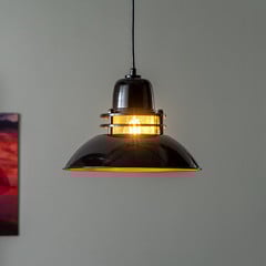 Berceste 226-S lámpara colgante Ø34cm negro/oro