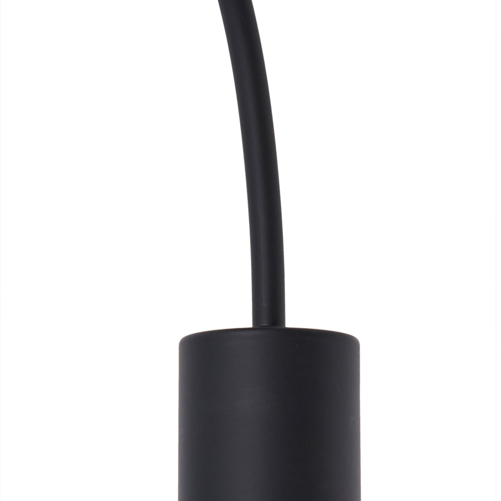 Lindby Pendura ceiling light, 5-bulb, black, glass