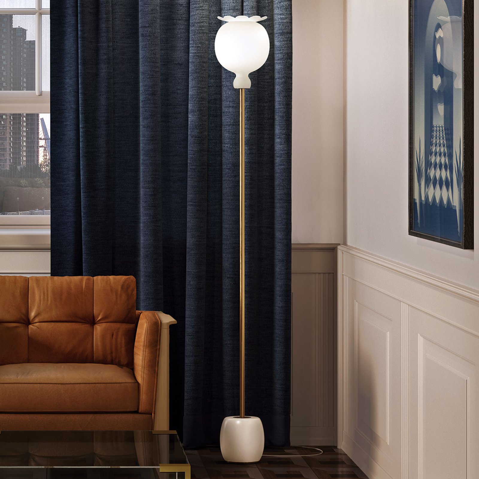 Opyo Podna lampa Bijela - KDLN