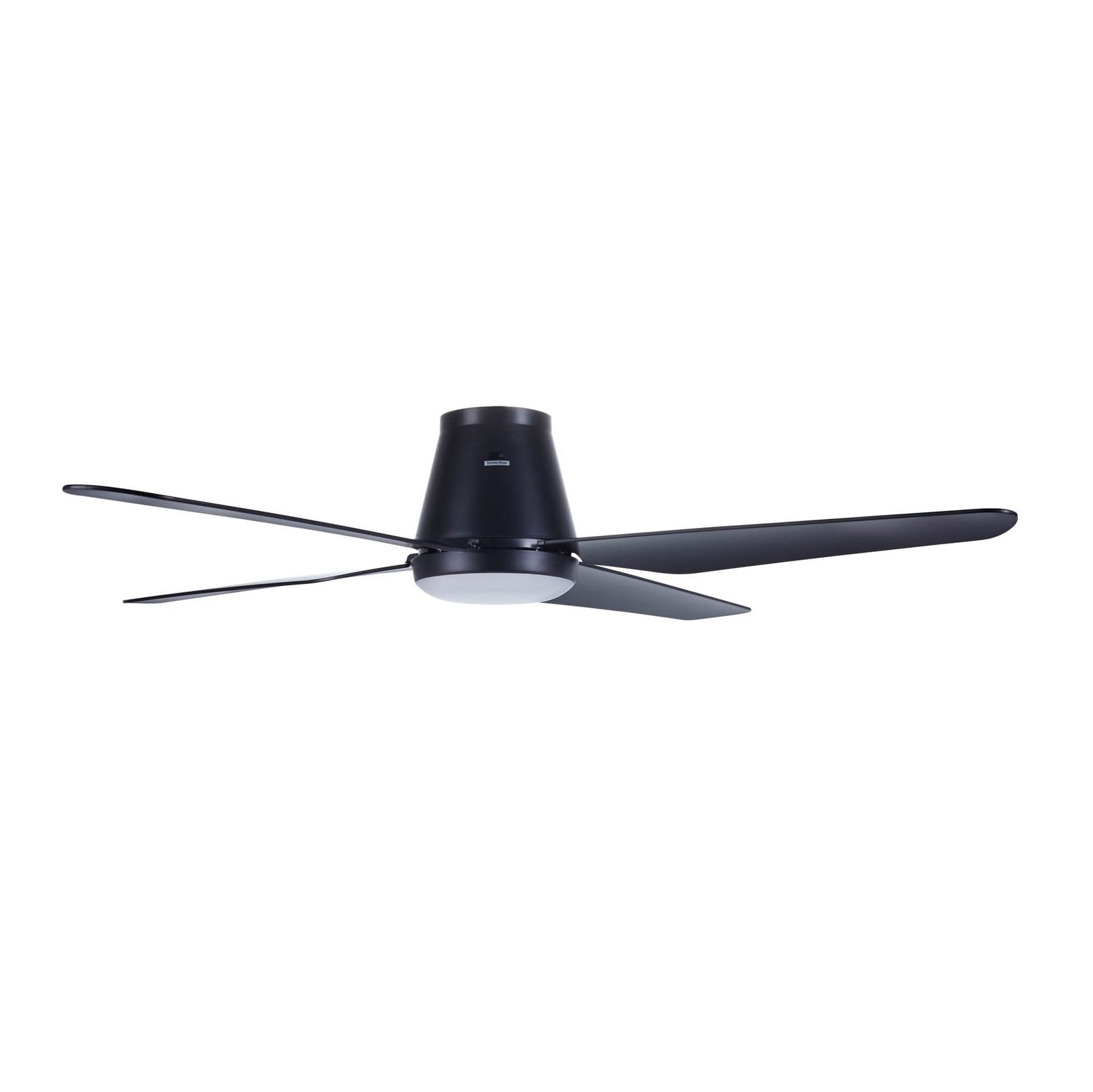 Aria ceiling fan with LED lighting, black