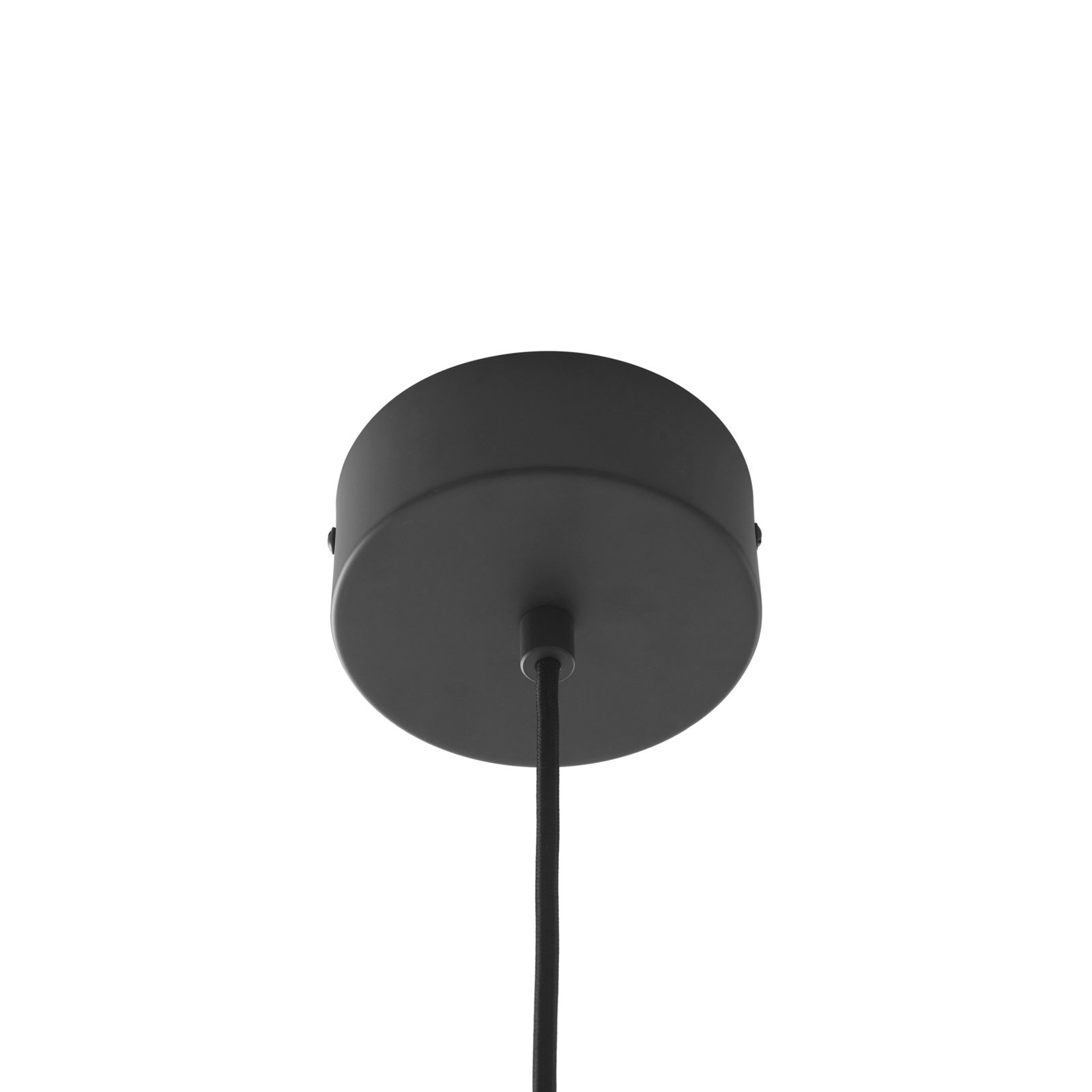 Lucande LED hanging light Tethrion, black, aluminium, Ø 40 cm