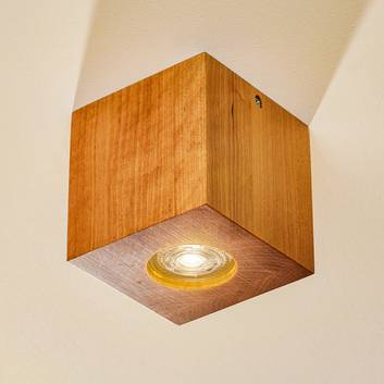 Ara loftlampe som terning af træ