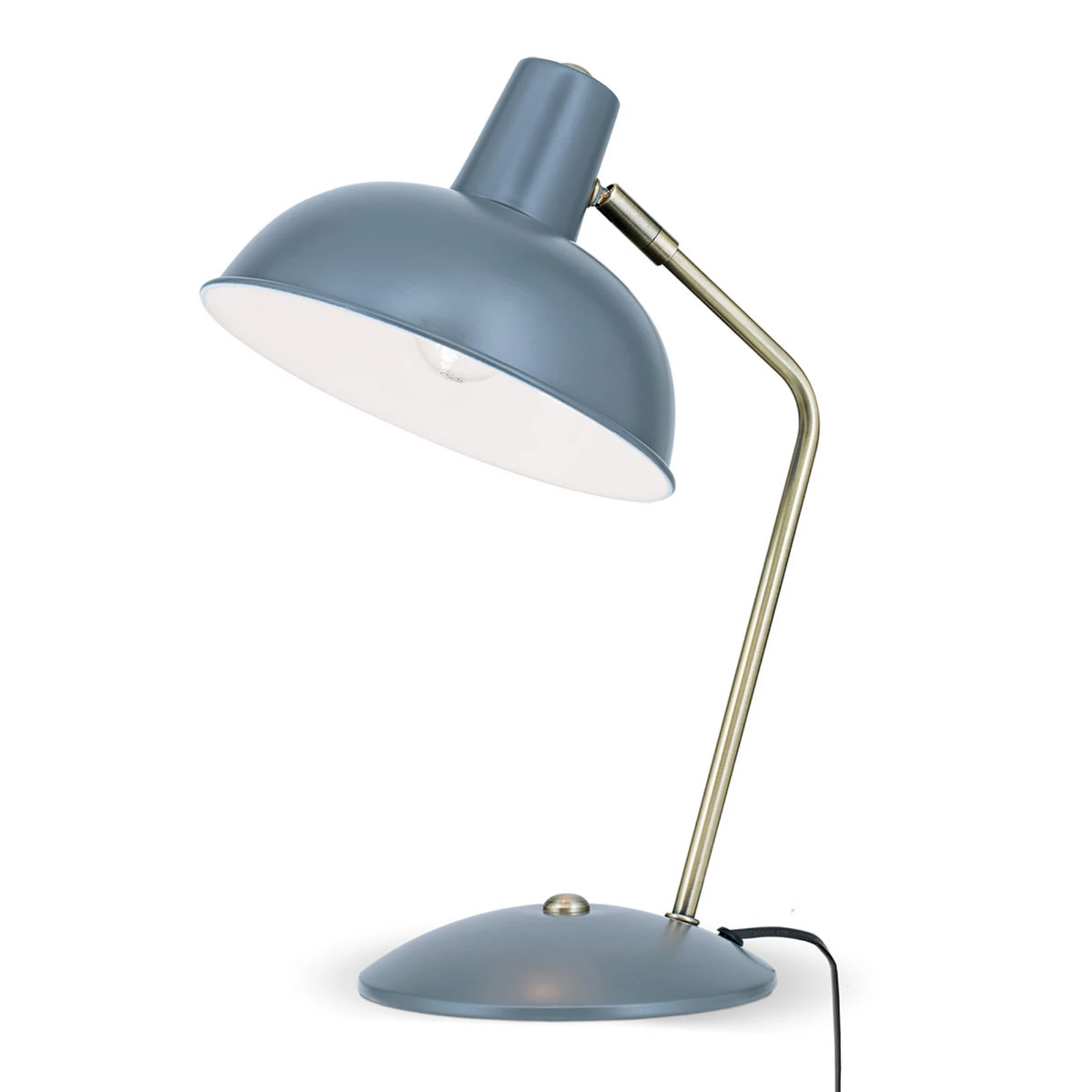 Vintage vzhľad – stolná lampa Fedra sivá