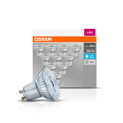 OSRAM reflektor LED GU10 4,3W 4 000 K 350lm 10szt.